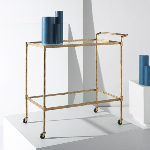 Isabellina Metal And Glass Bar Cart - Image 2