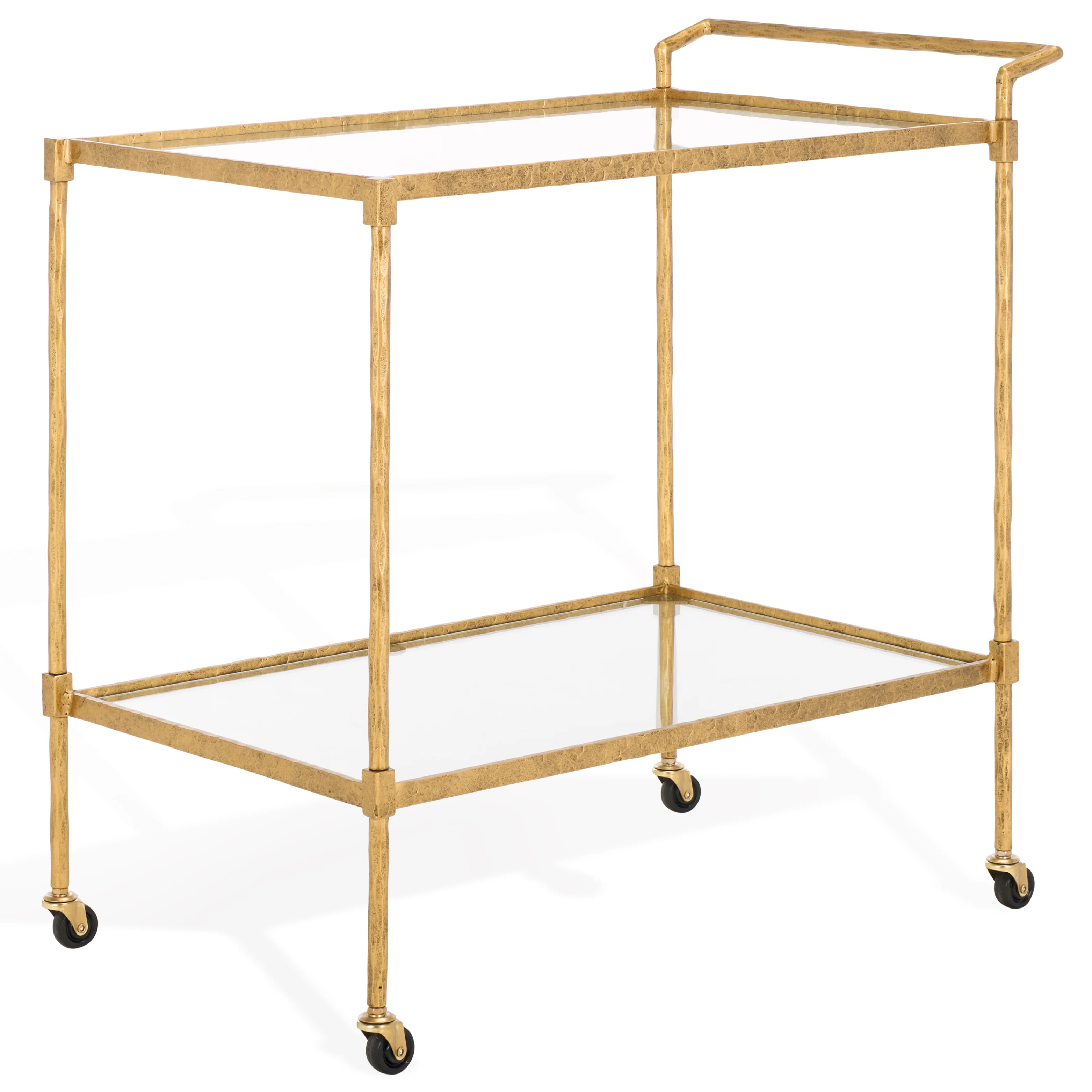 Isabellina Metal And Glass Bar Cart - Image 3