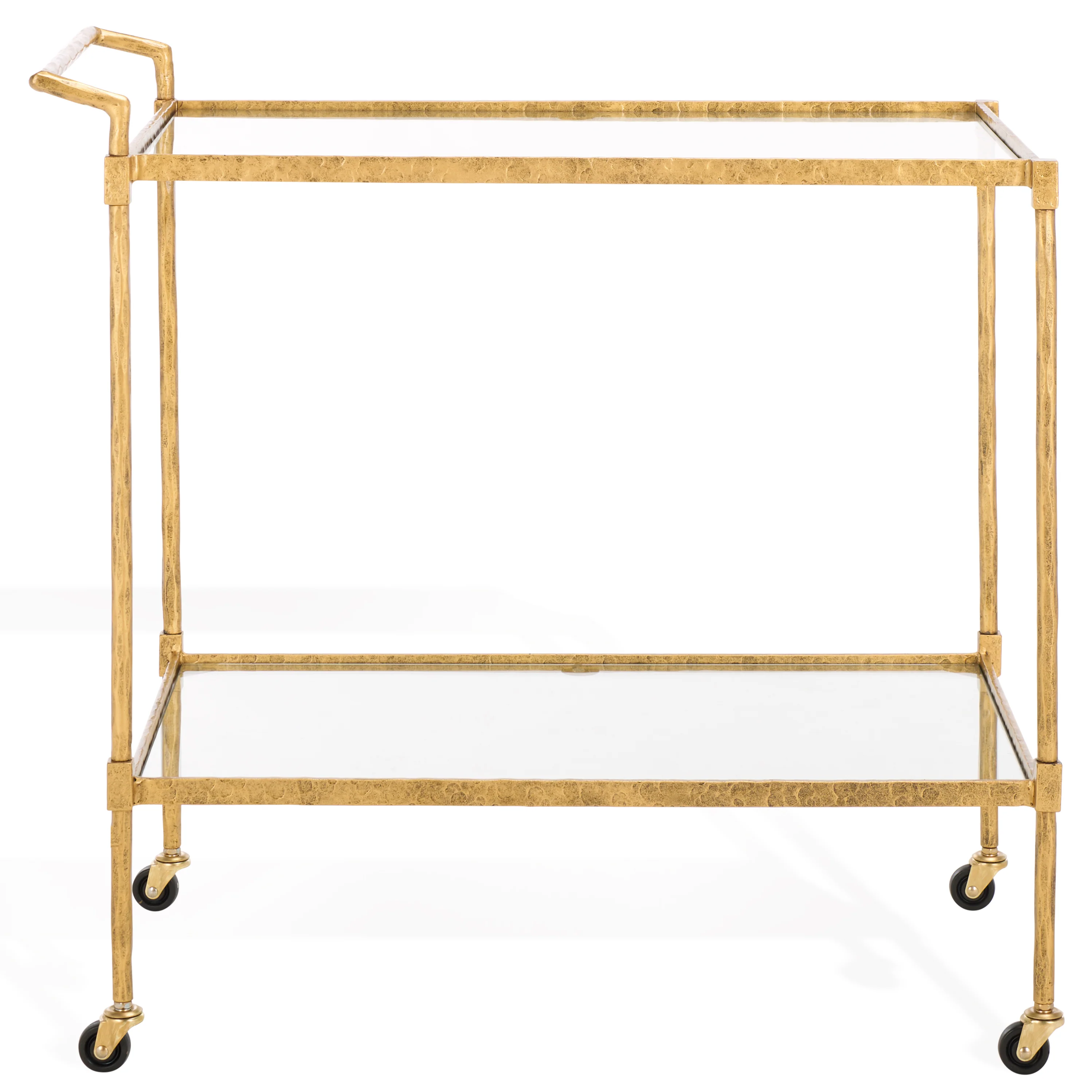 Isabellina Metal And Glass Bar Cart - Image 4
