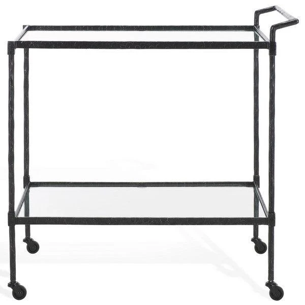 Isabellina Metal And Glass Bar Cart - Image 9