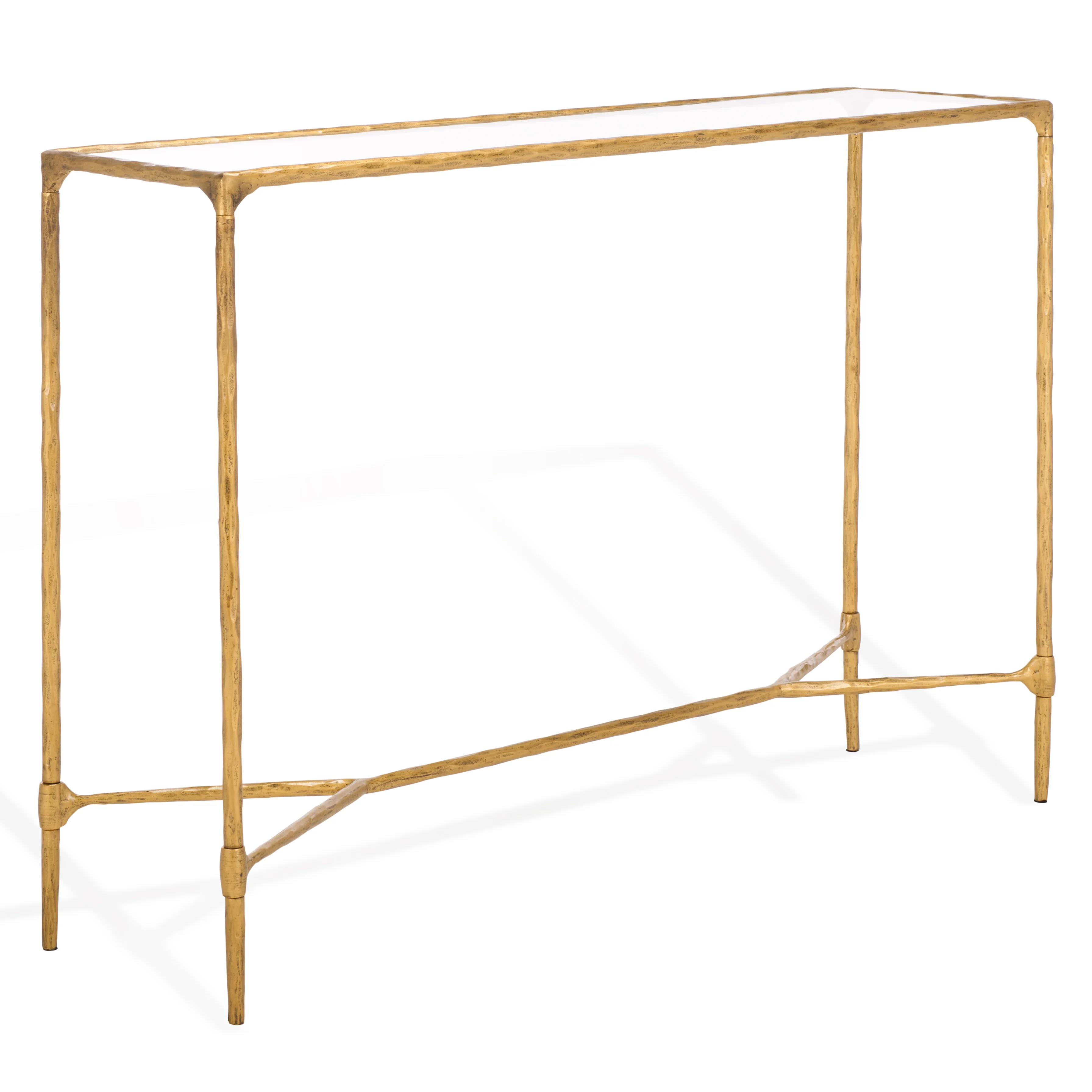Isabellina Metal And Glass Console Table - Image 3