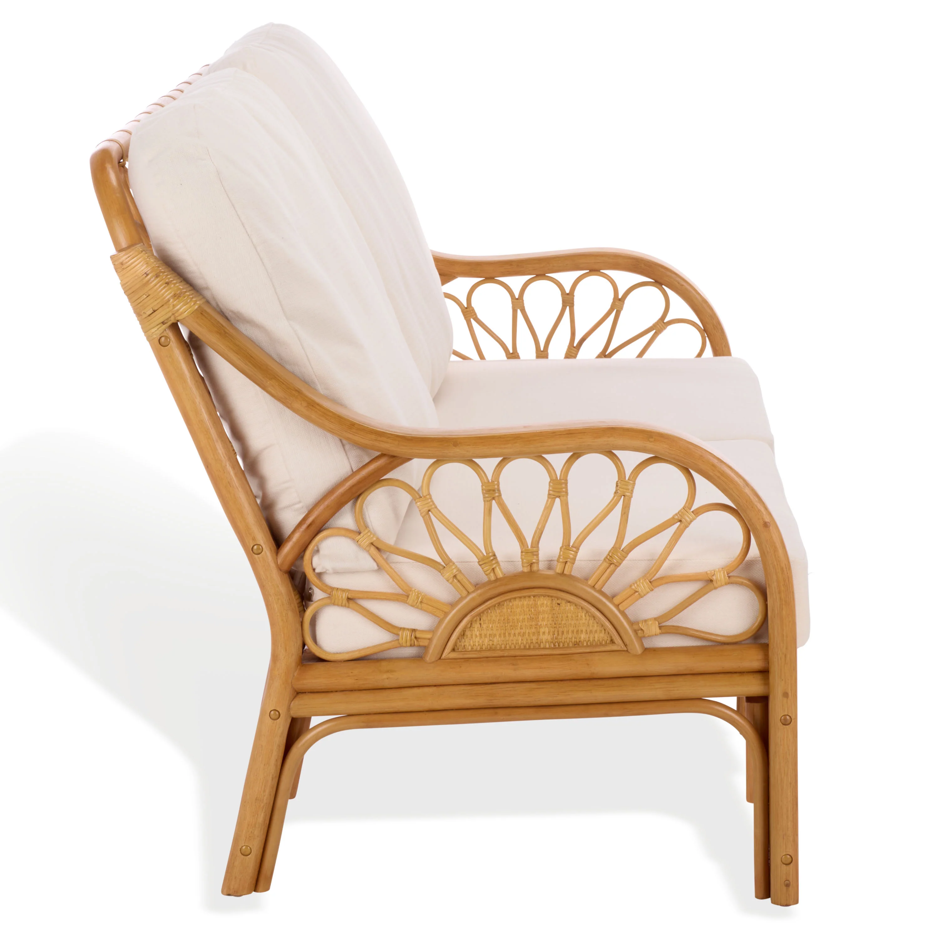 Isaias Rattan Loveseat - Image 8