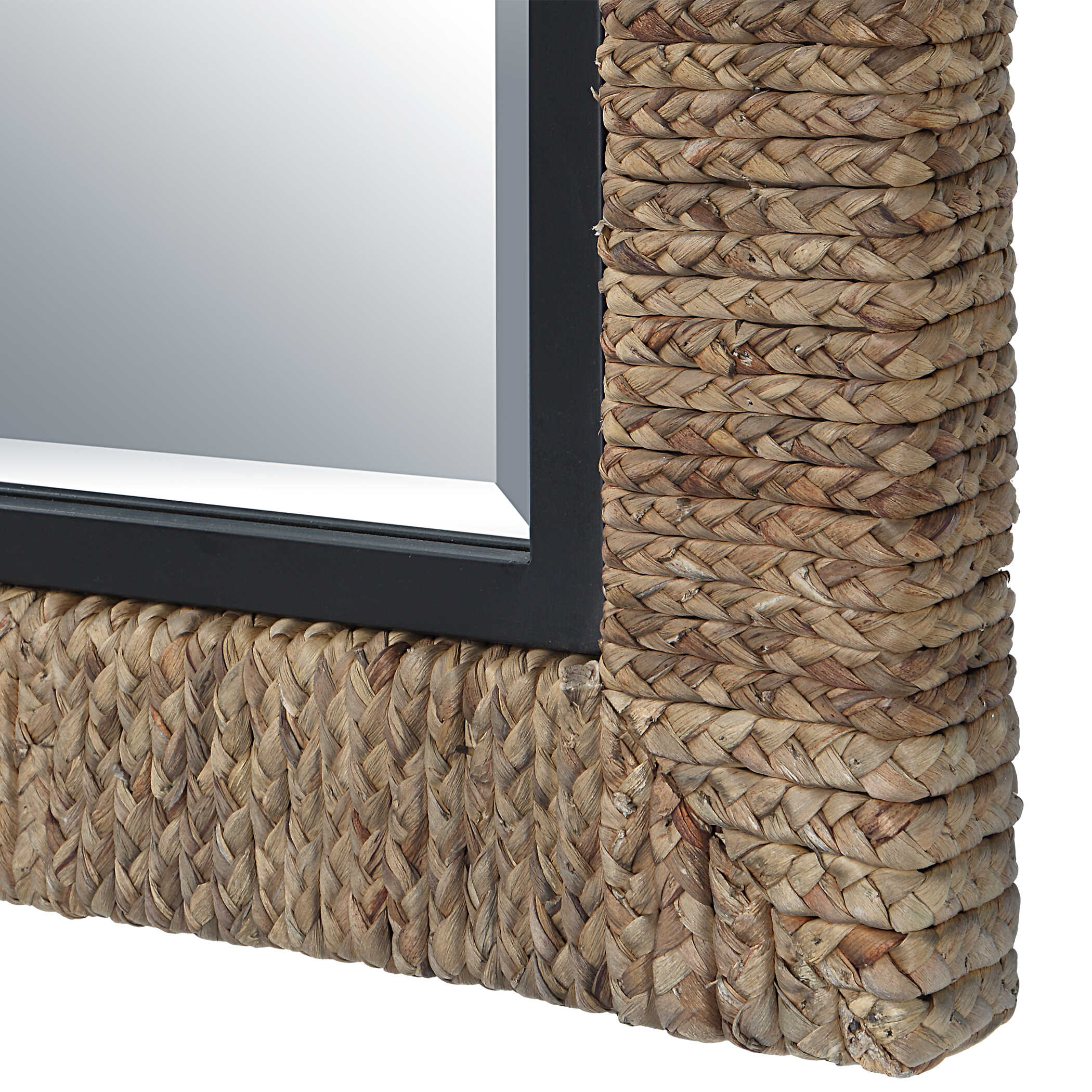 Island Braided Straw Mirror - Image 6