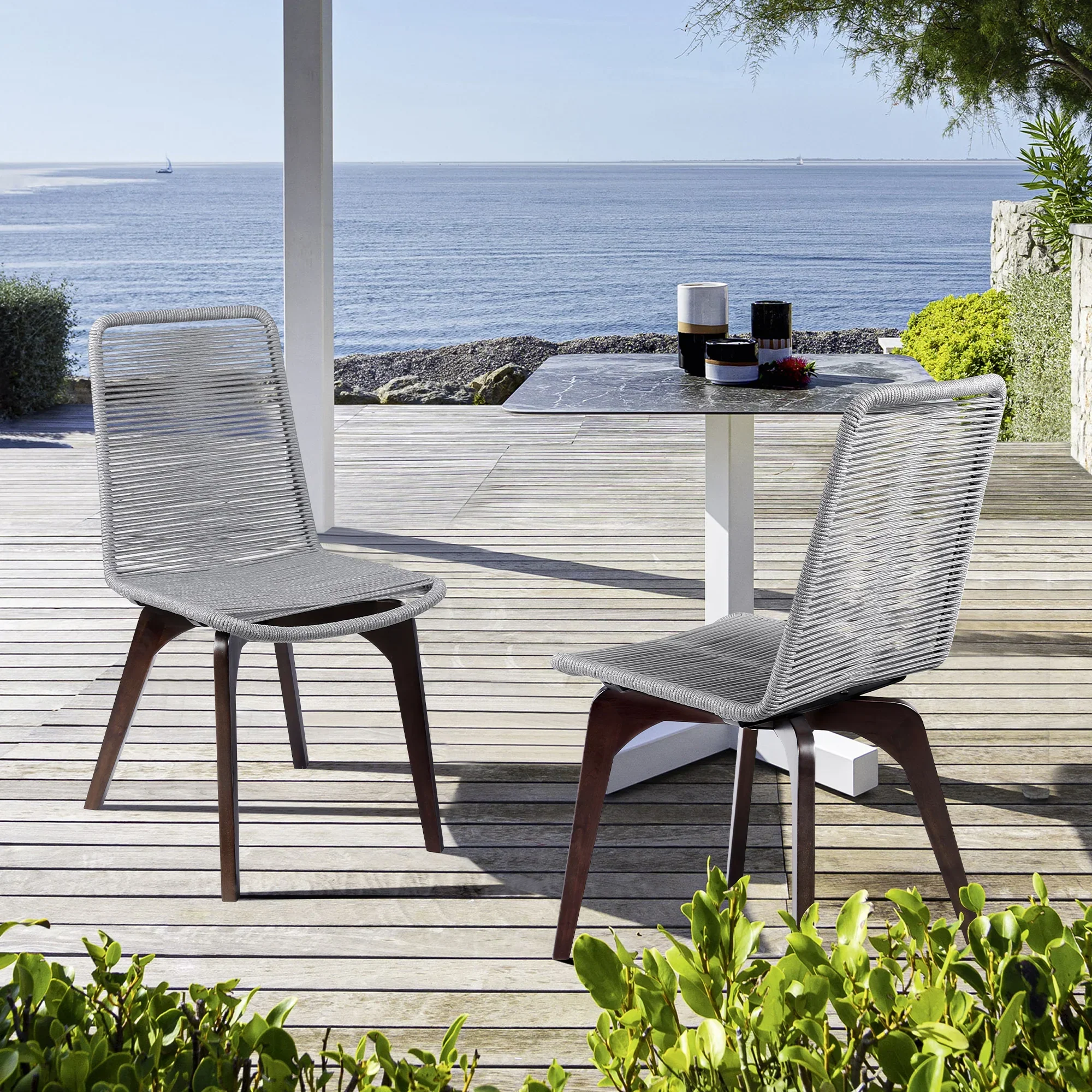 Island Outdoor Dining Chair - Set of 2 - Image 2