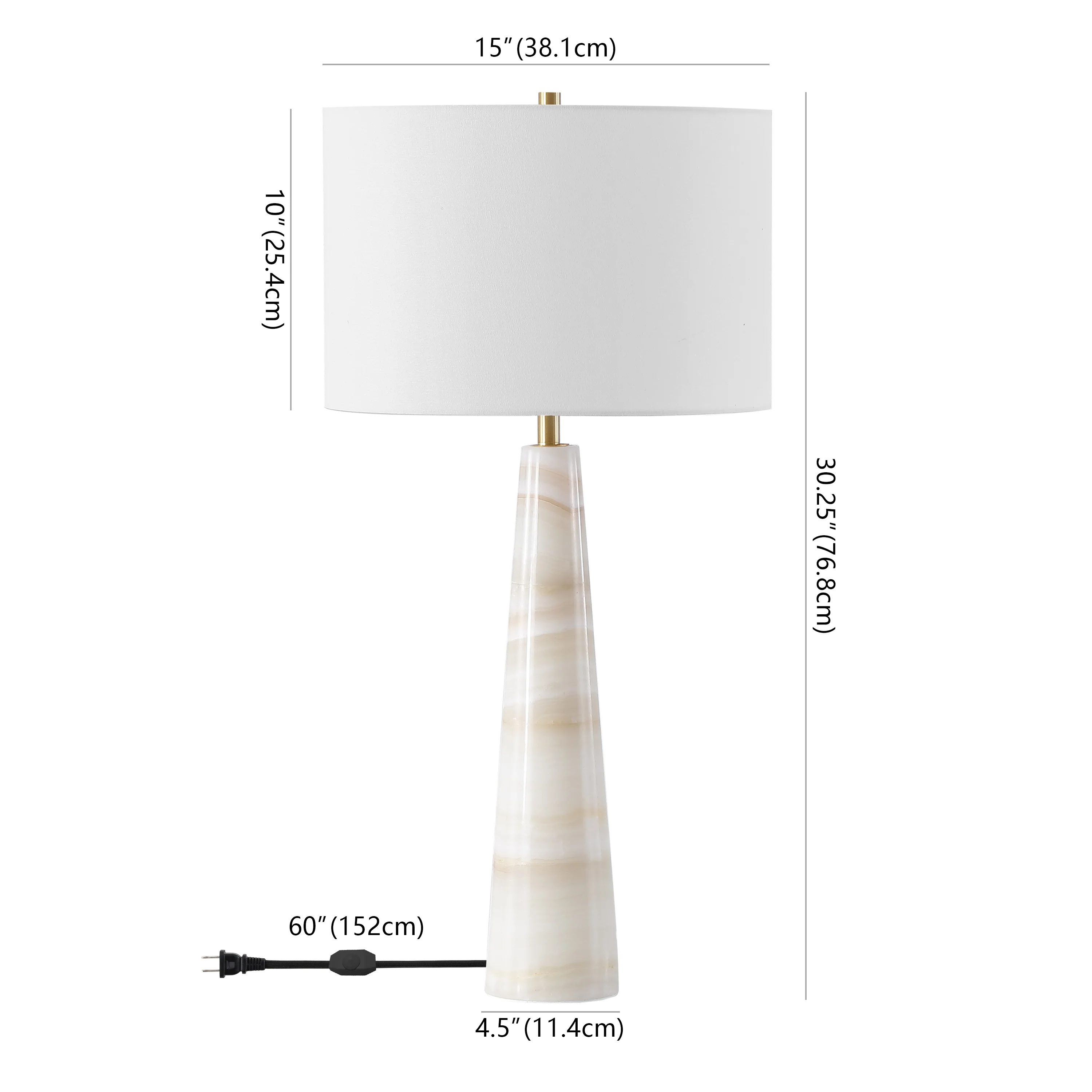 Ismeralda Jade Stone Table Lamp - Image 6