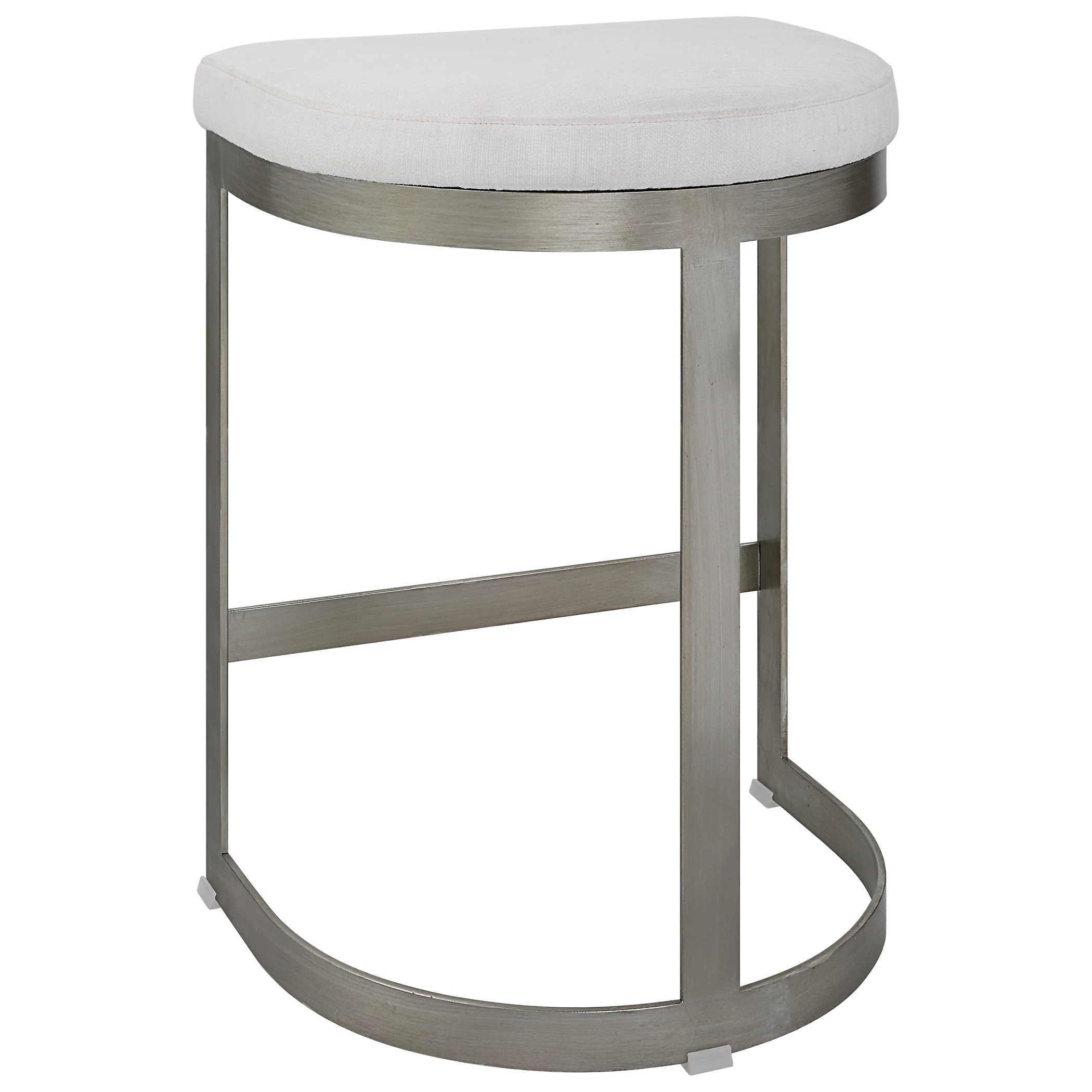 Ivanna Backless Silver Counter Stool - Image 10