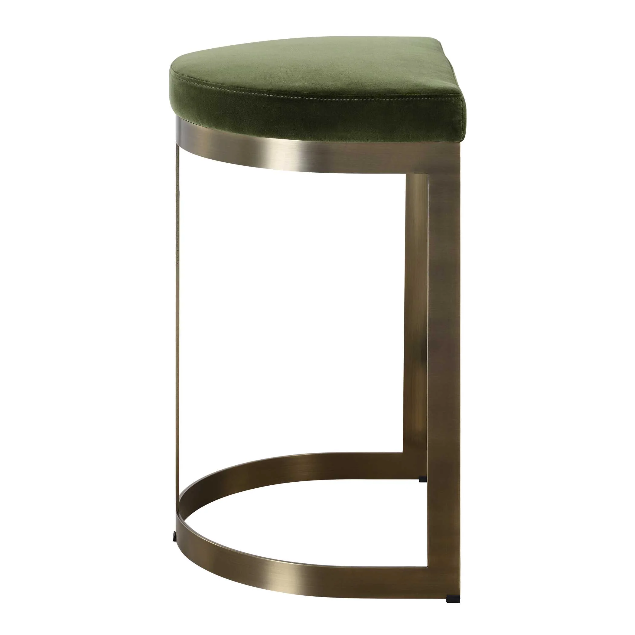 Ivanna Brass Moss Counter Stool - Image 5