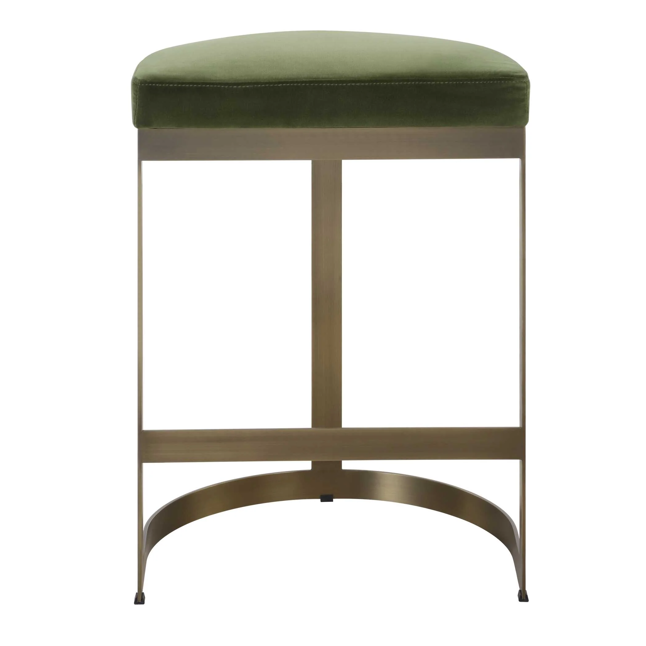 Ivanna Brass Moss Counter Stool - Image 6