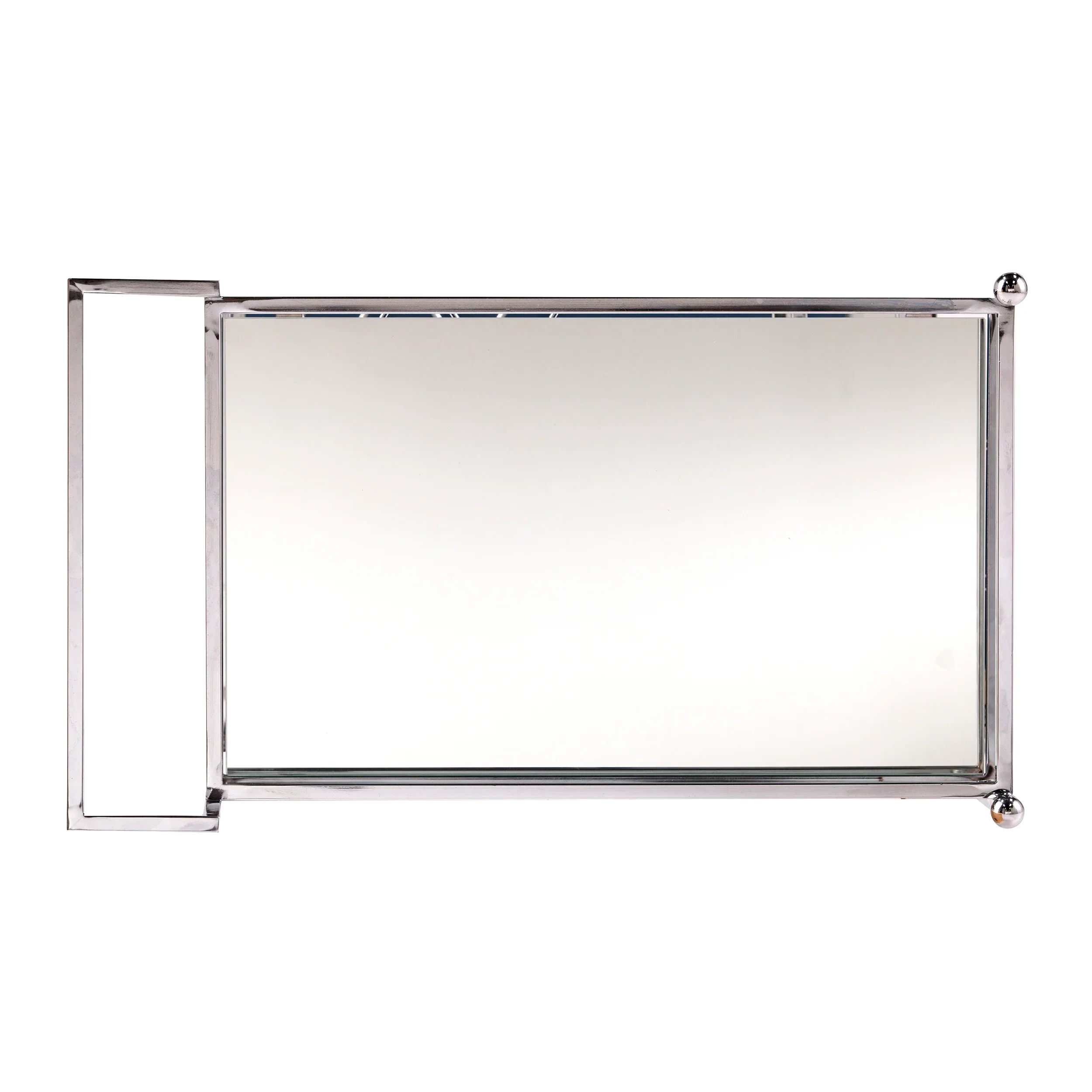 Ivers Metal Mirrored Bar Cart - Chrome - Image 8