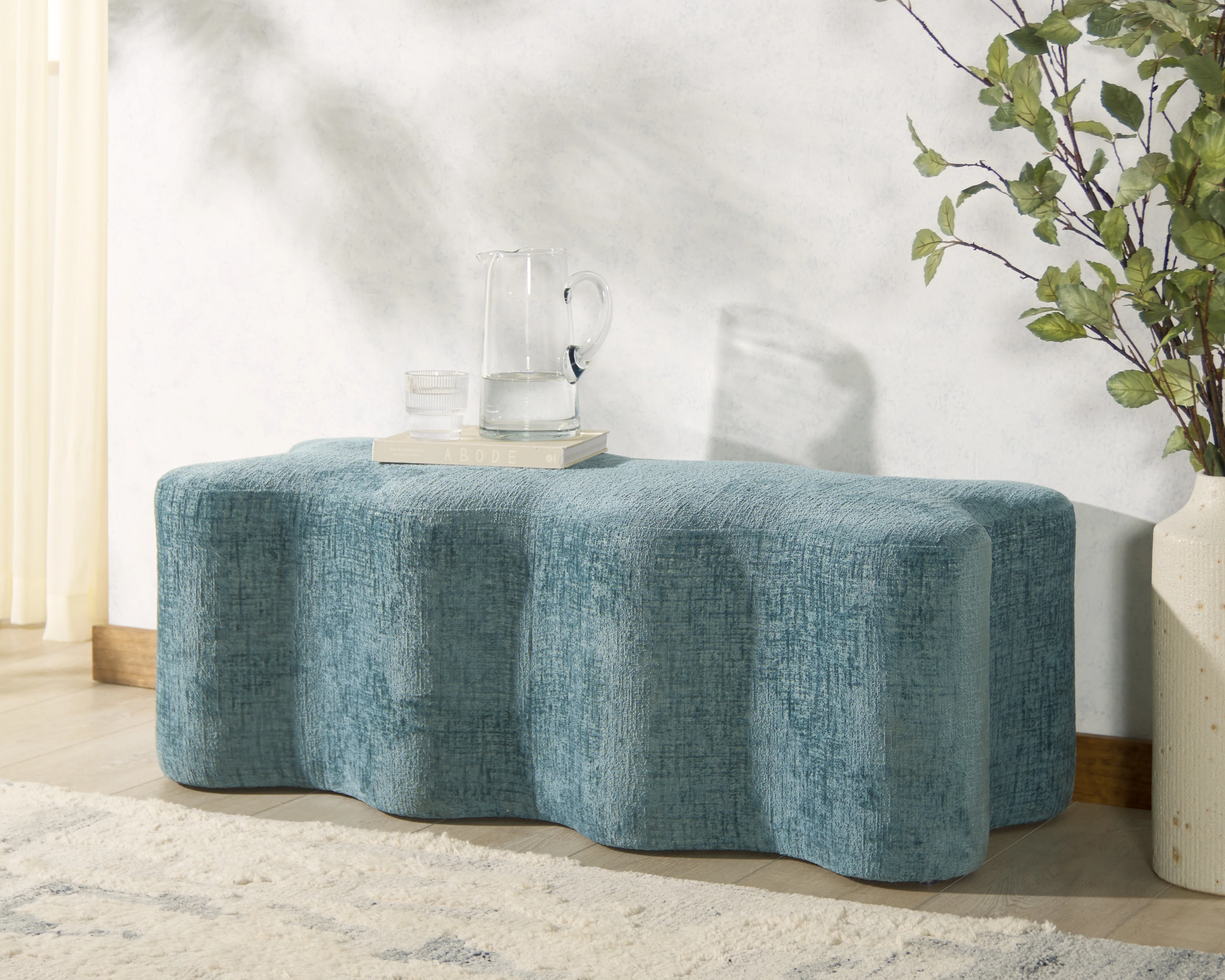 Jacqualessa Chenille Bench - Image 2
