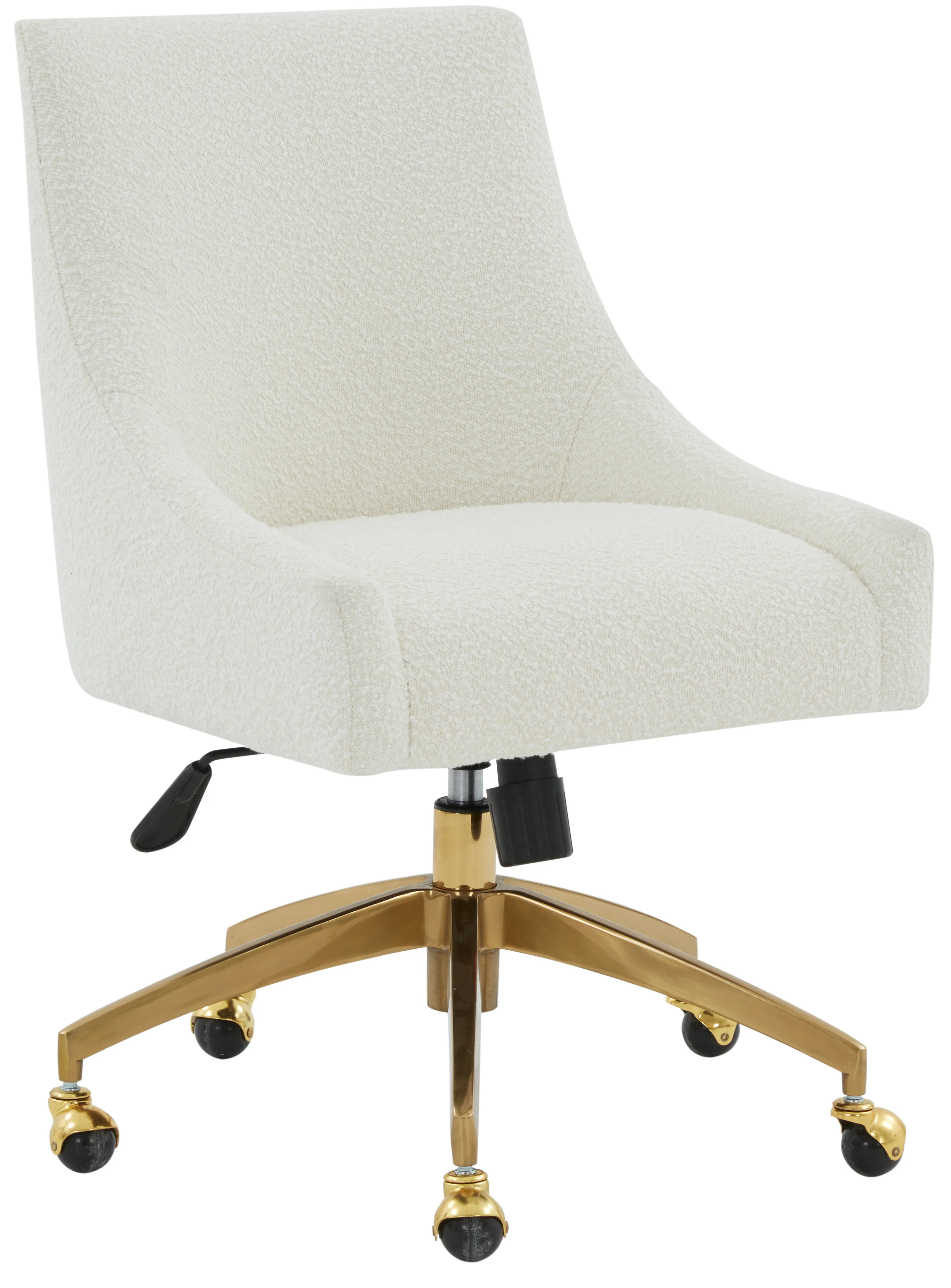 Jakob Boucle Adjustable Swivel Desk Chair - Image 3