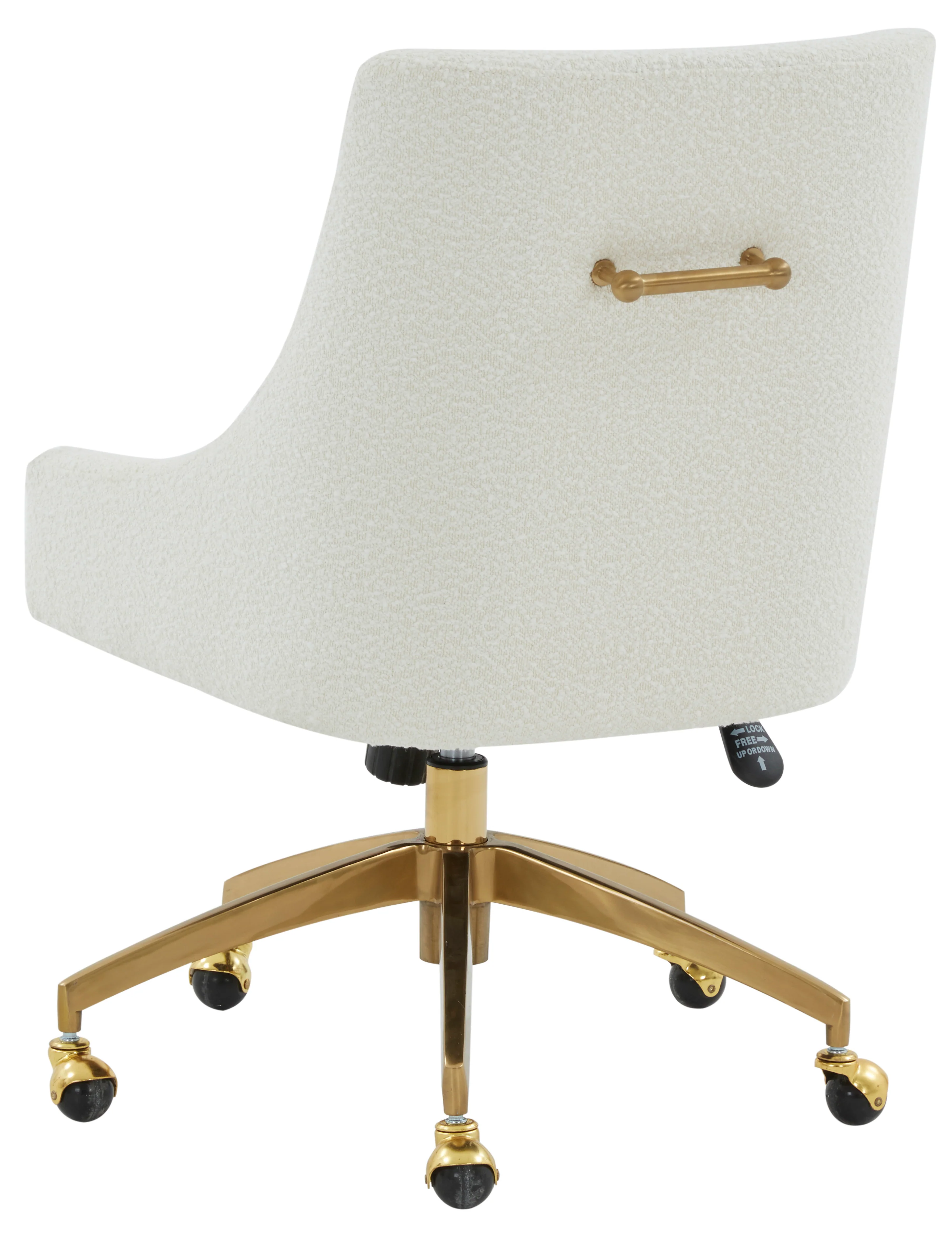 Jakob Boucle Adjustable Swivel Desk Chair - Image 4