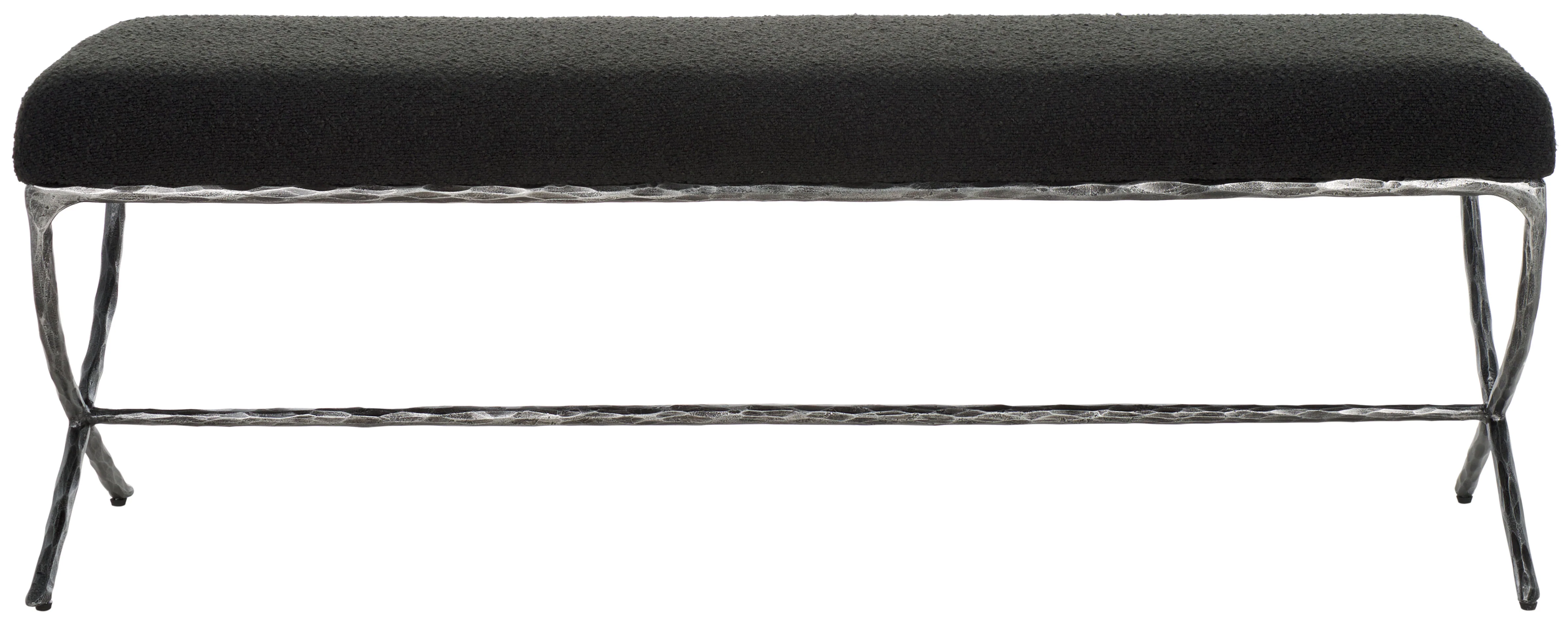 Janeen Boucle and Metal Bench - Image 10
