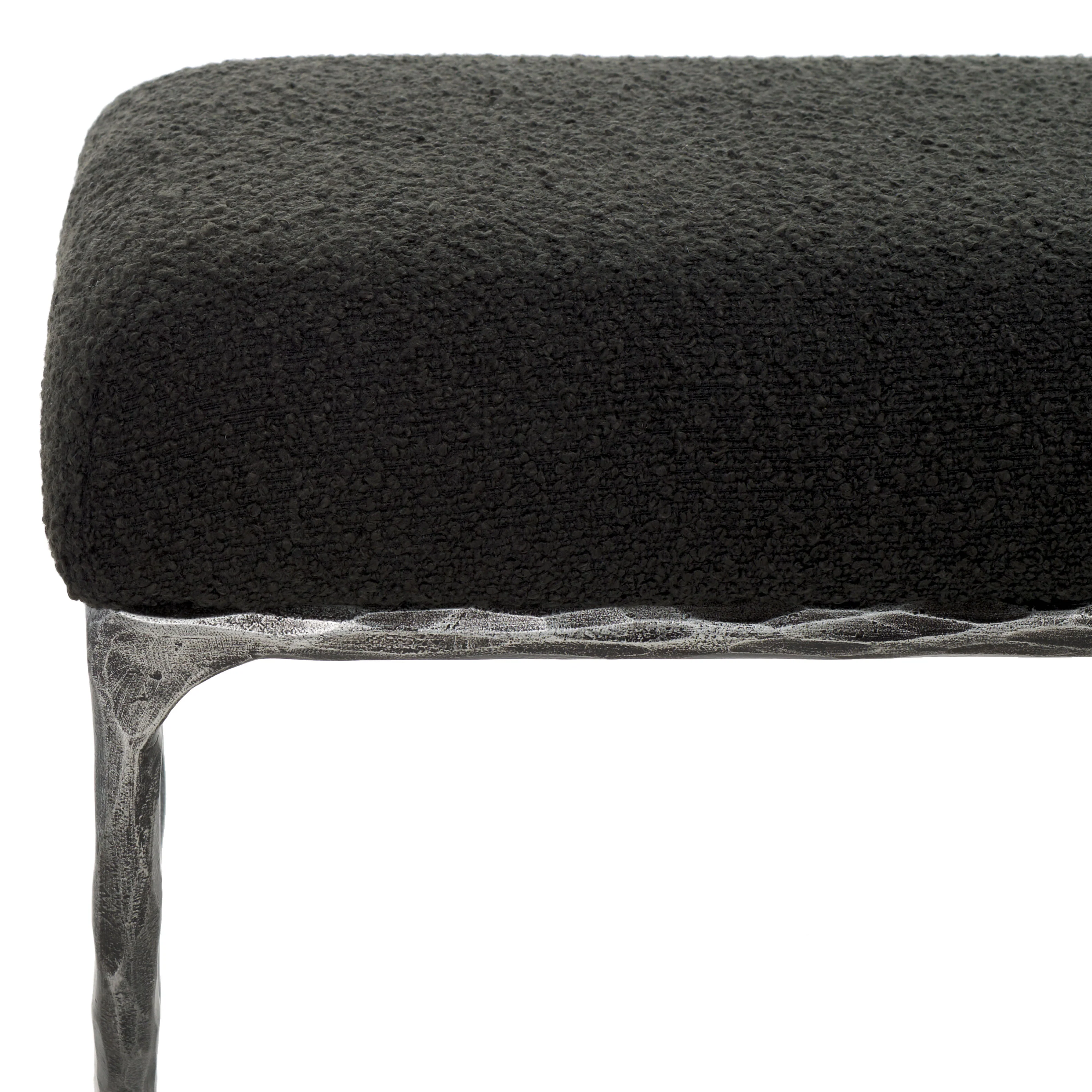 Janeen Boucle and Metal Bench - Image 13