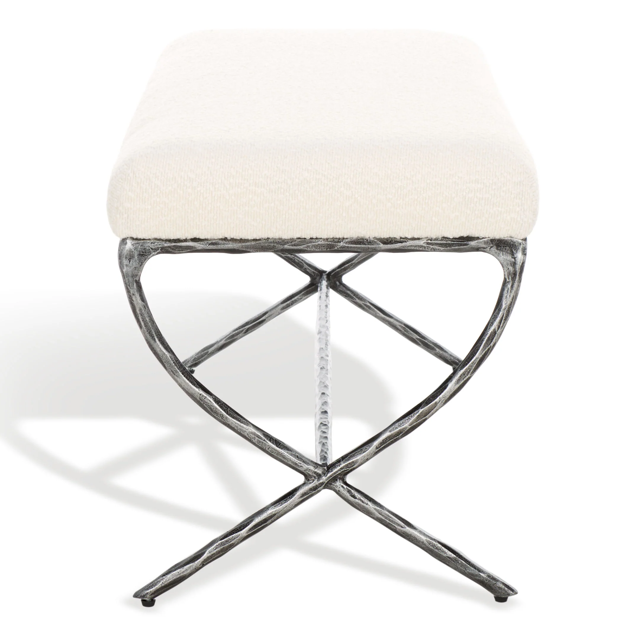 Janeen Boucle and Metal Bench - Image 8
