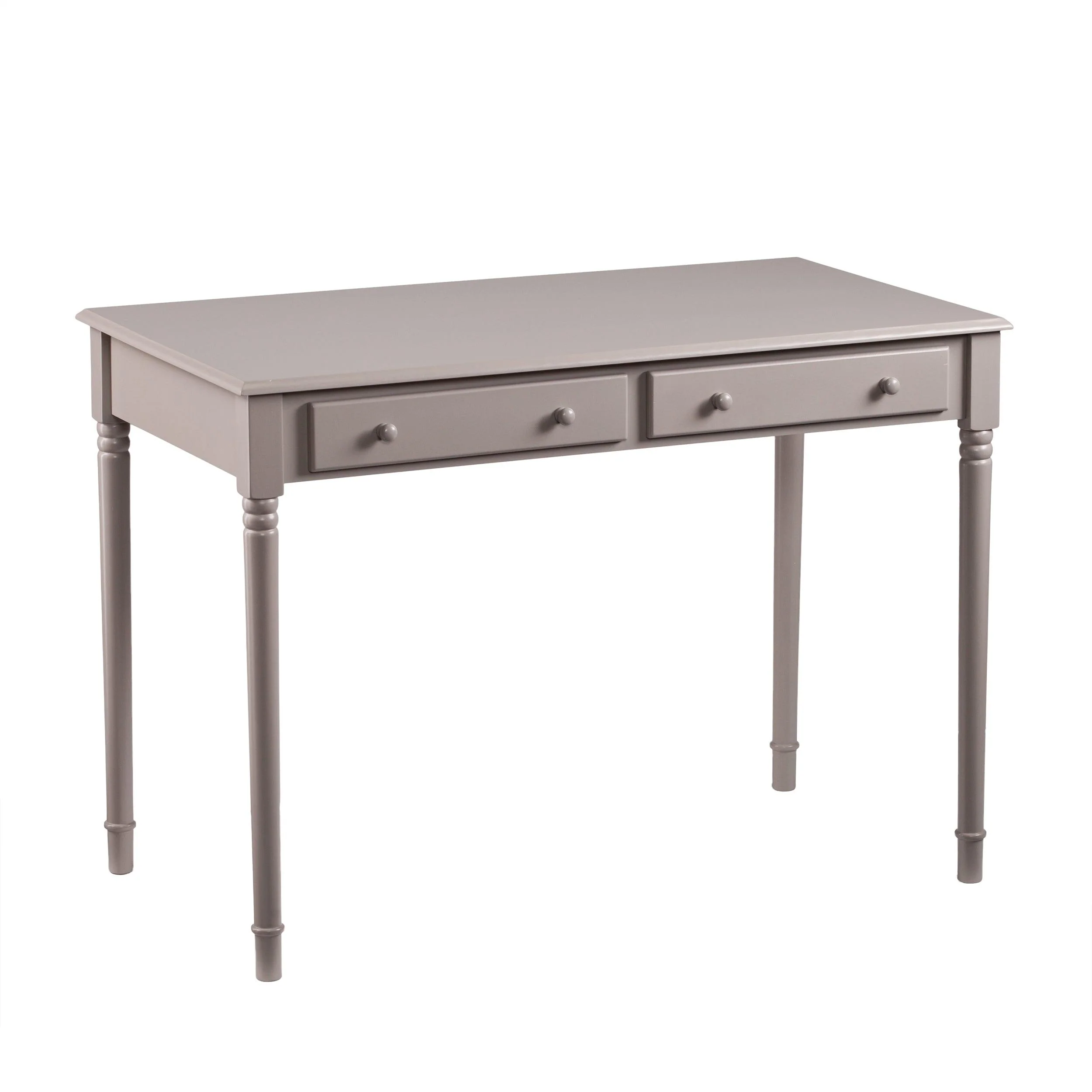 Janice 2-Drawer Writing Desk - Gray