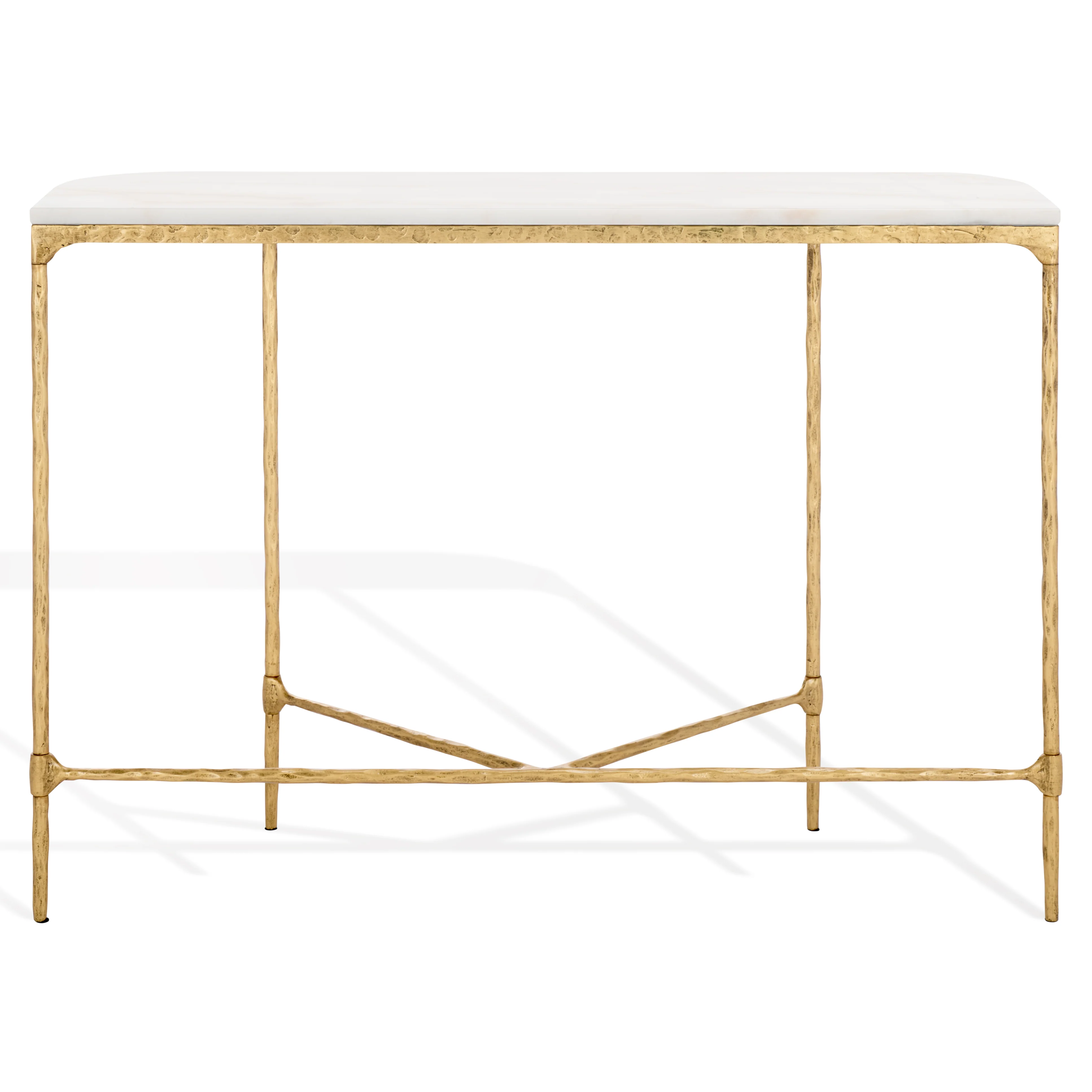 Janowsky Metal And Marble Console Table - Image 10