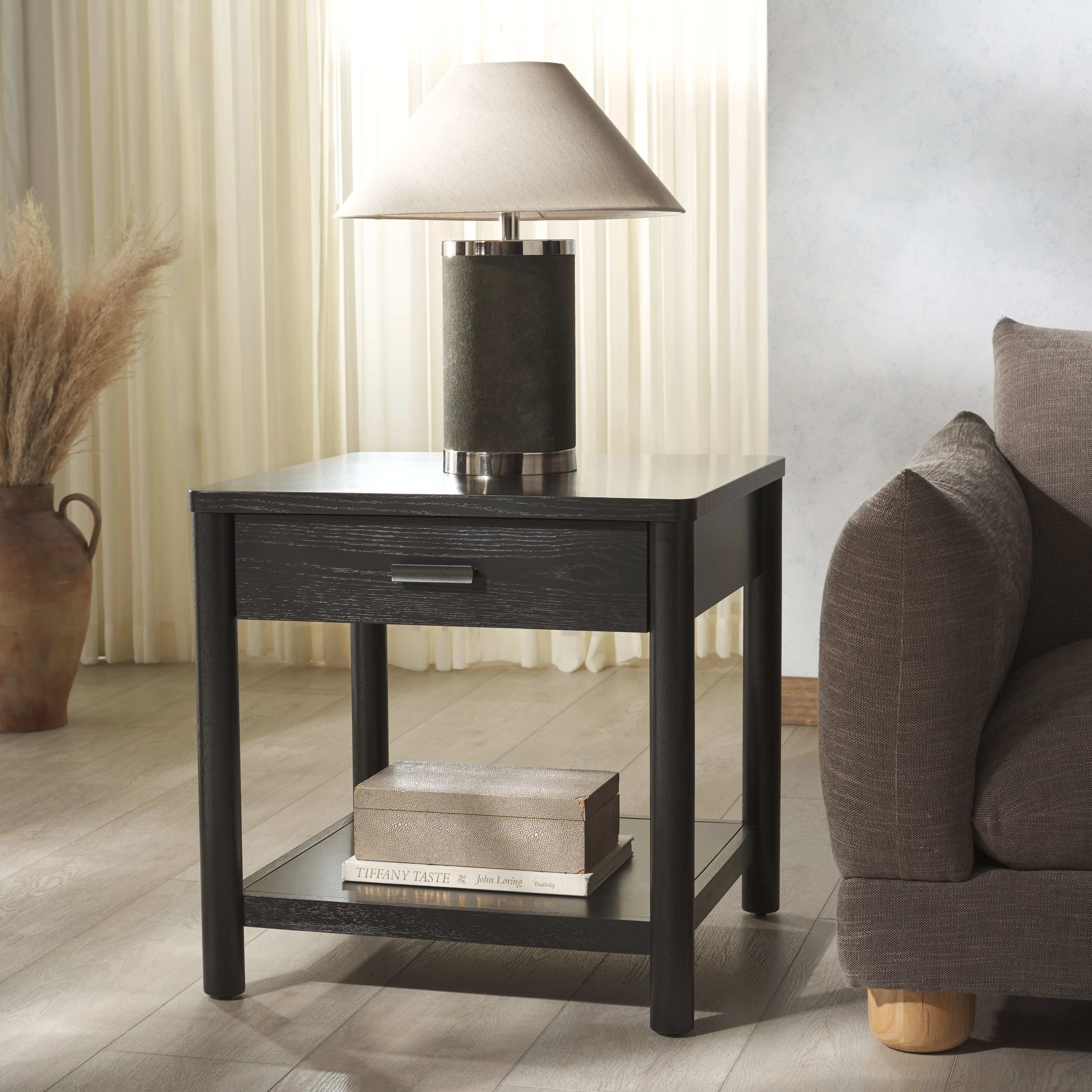 Jaylessa Wood 1 Drawer End Table - Image 14