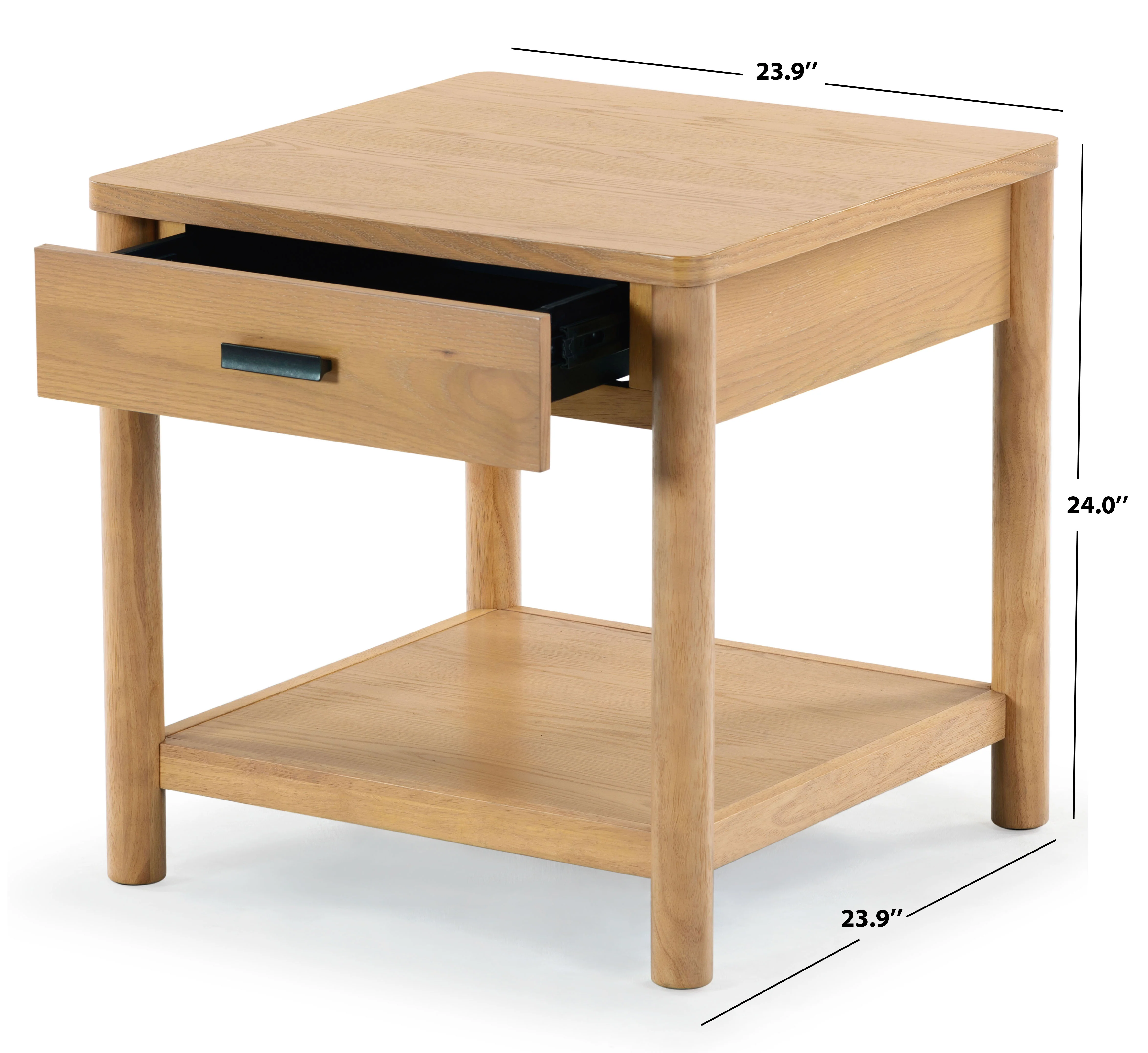 Jaylessa Wood 1 Drawer End Table - Image 5