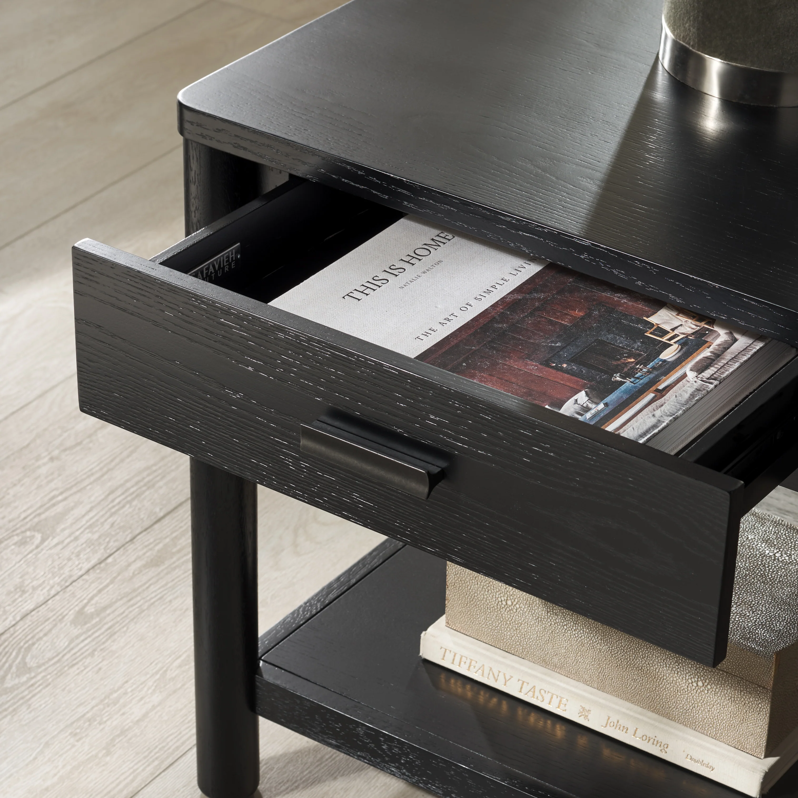 Jaylessa Wood 1 Drawer End Table - Image 12