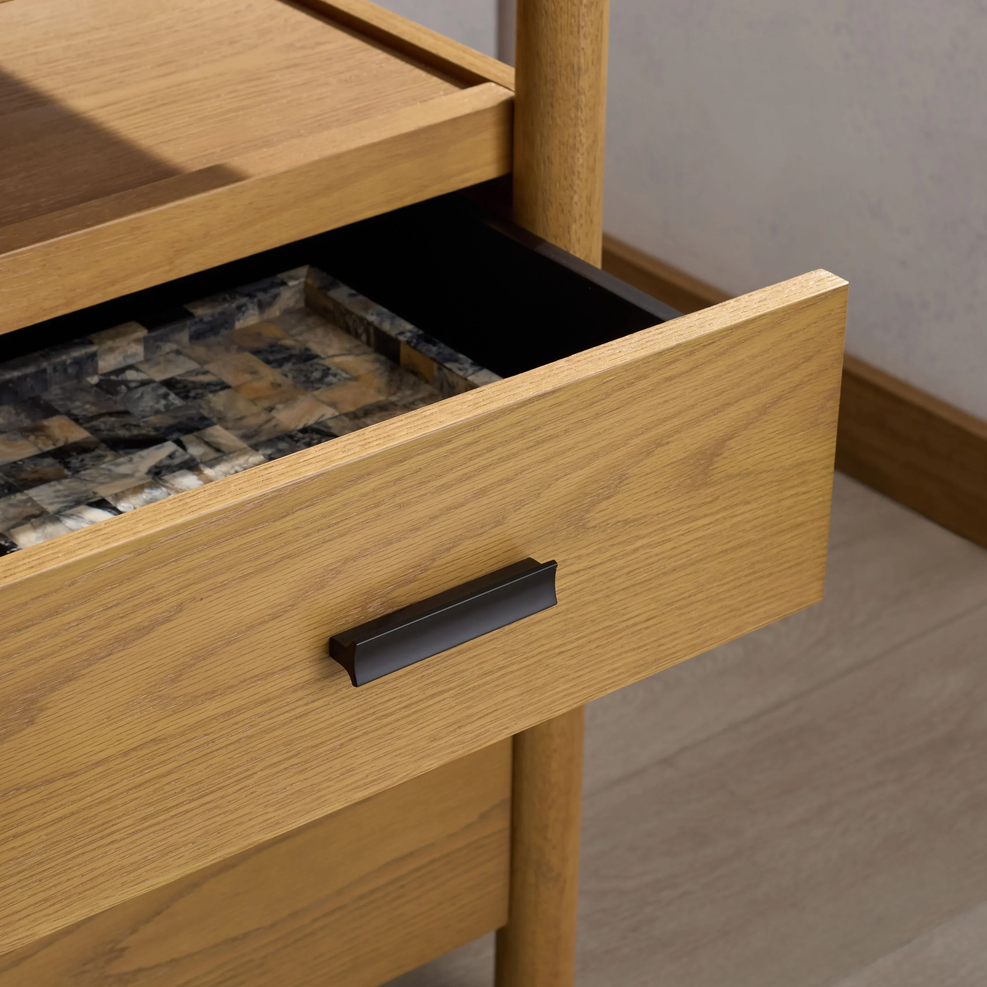 Jaylessa Wood 4 Drawer Desk - Image 4