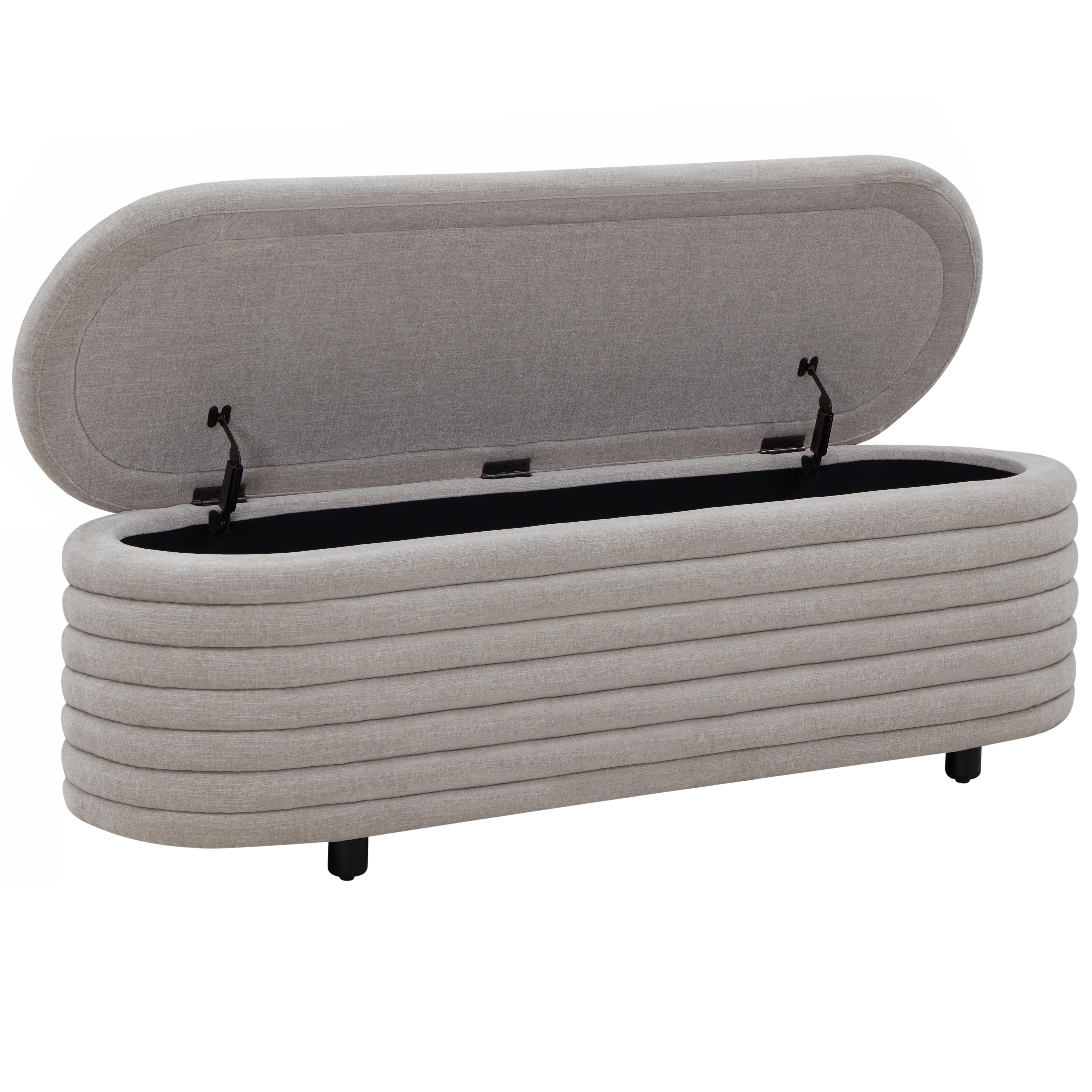 Jaymie Linen Storage Bench - Image 4