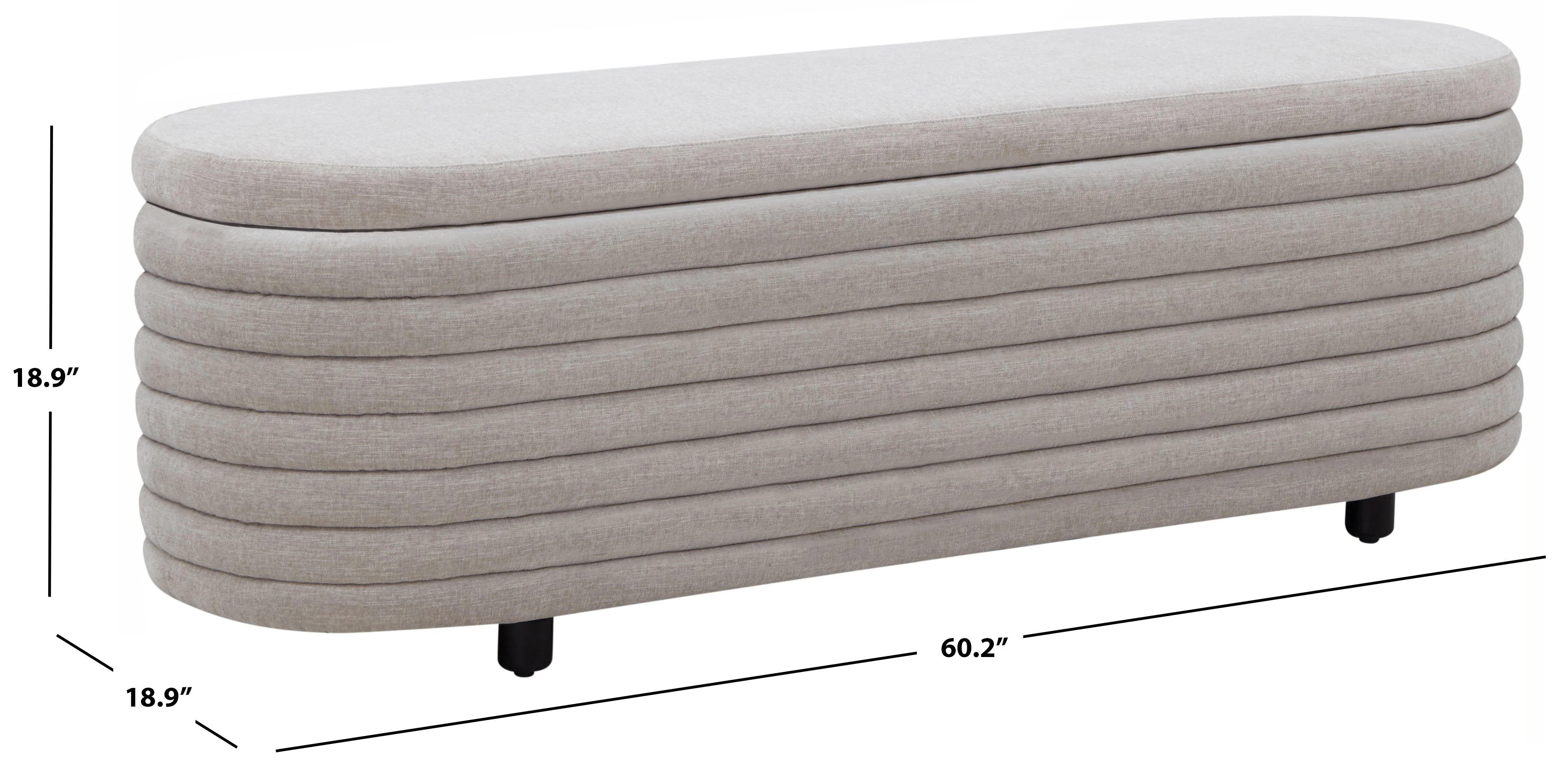 Jaymie Linen Storage Bench - Image 5