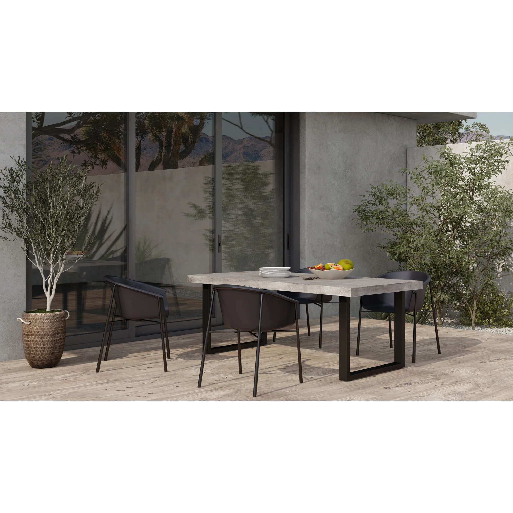 Jedrik Outdoor Dining Table Large - Image 2