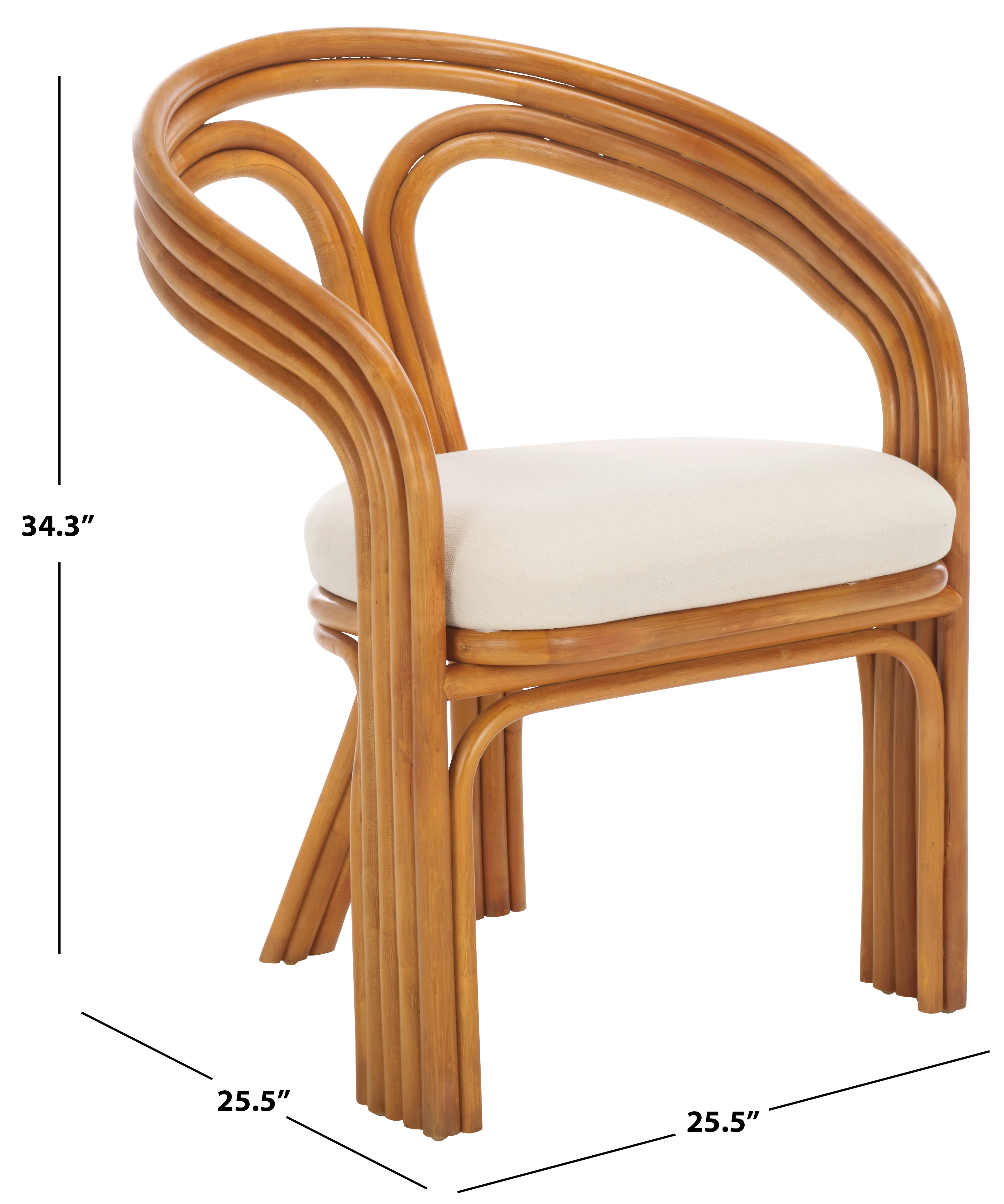 Jennabrook Rattan Pole Accent Chair - Image 7