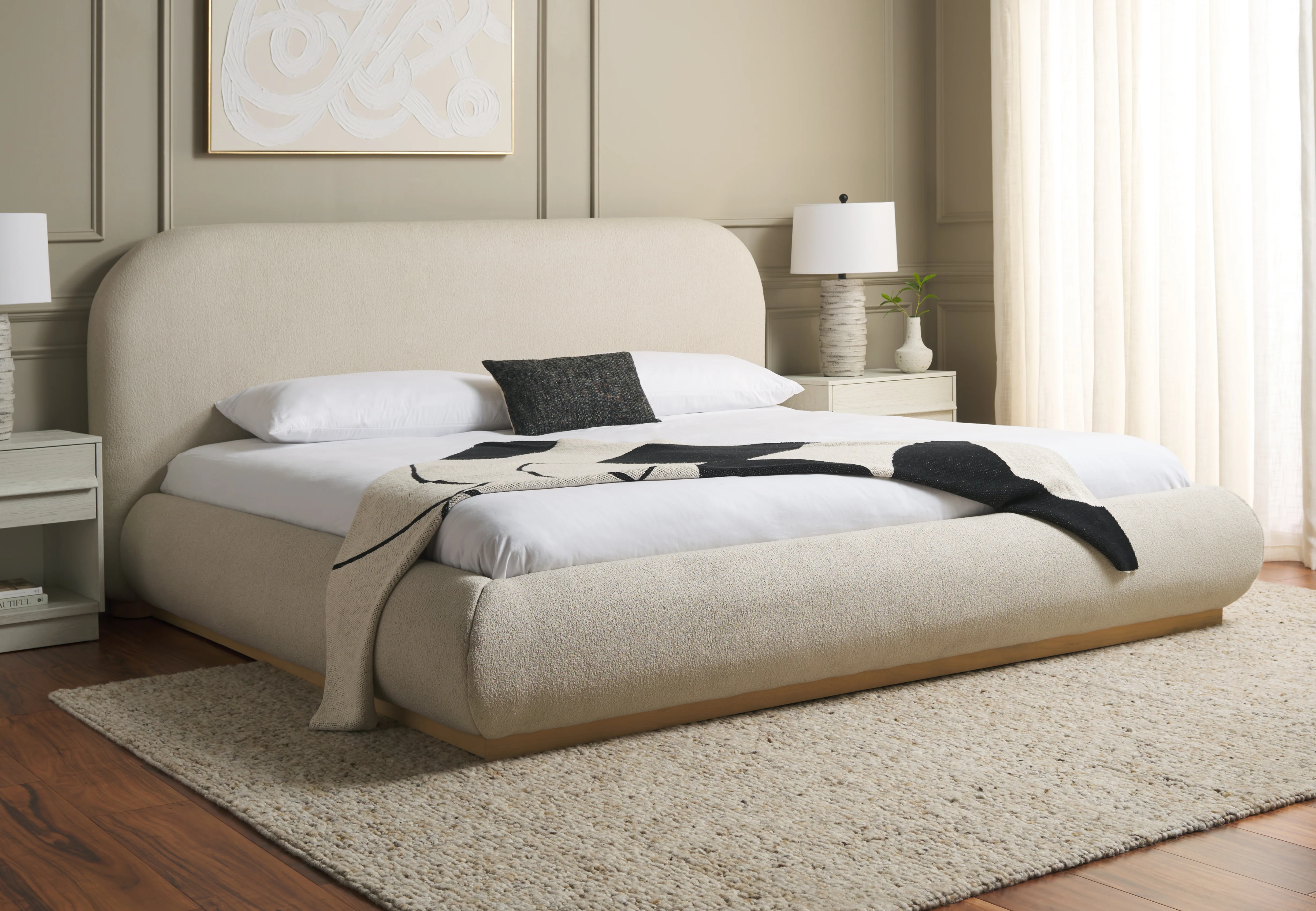 Jennabryanna Boucle Bed - Image 3