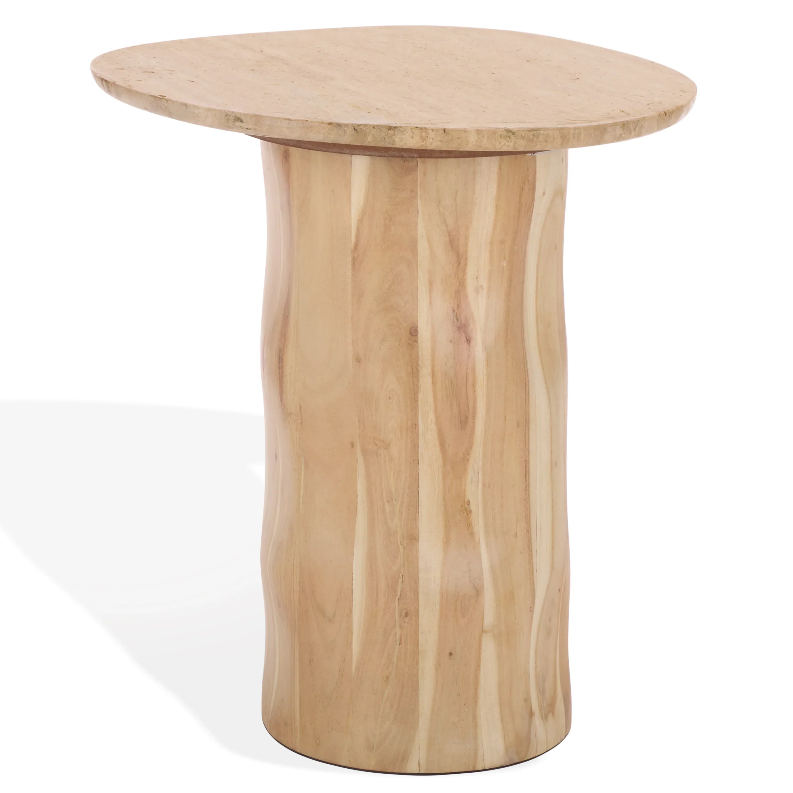 Jennamira Travertine Top Accent Table - Image 4