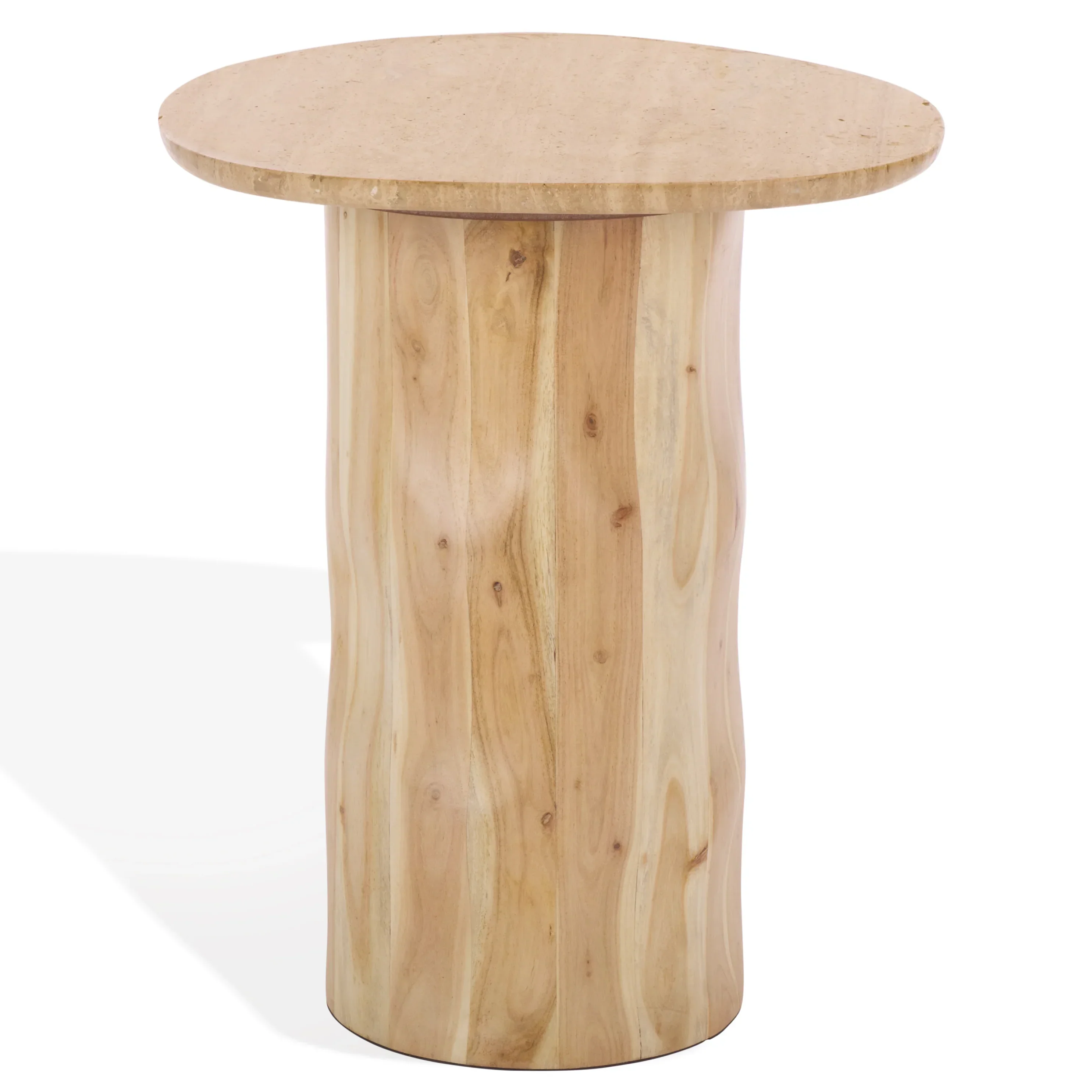 Jennamira Travertine Top Accent Table - Image 5