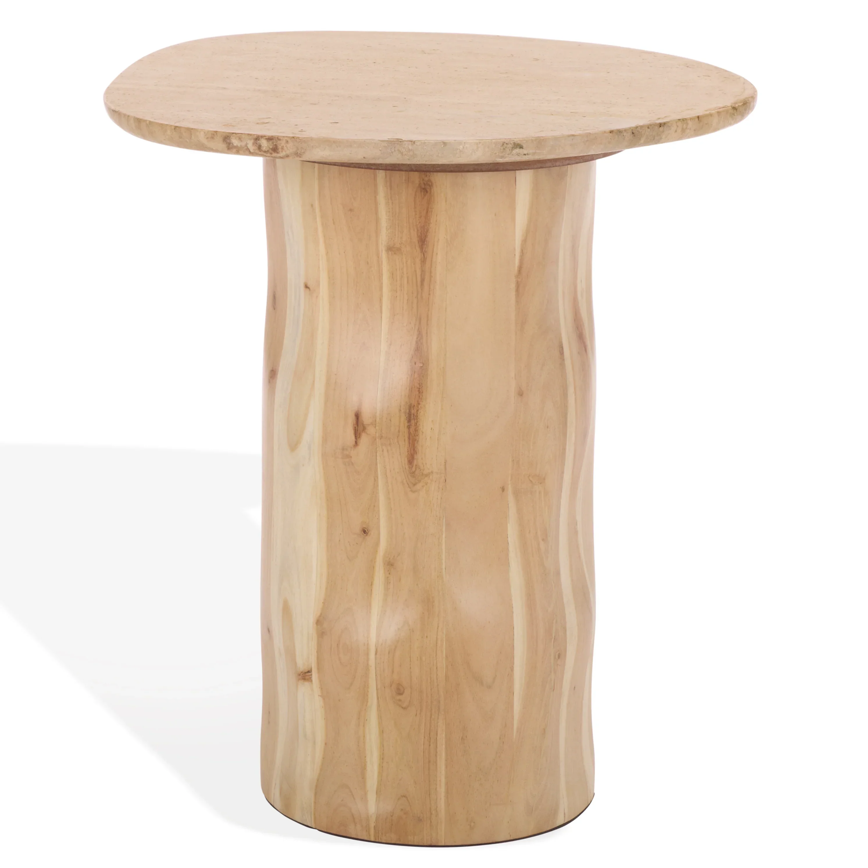 Jennamira Travertine Top Accent Table - Image 9