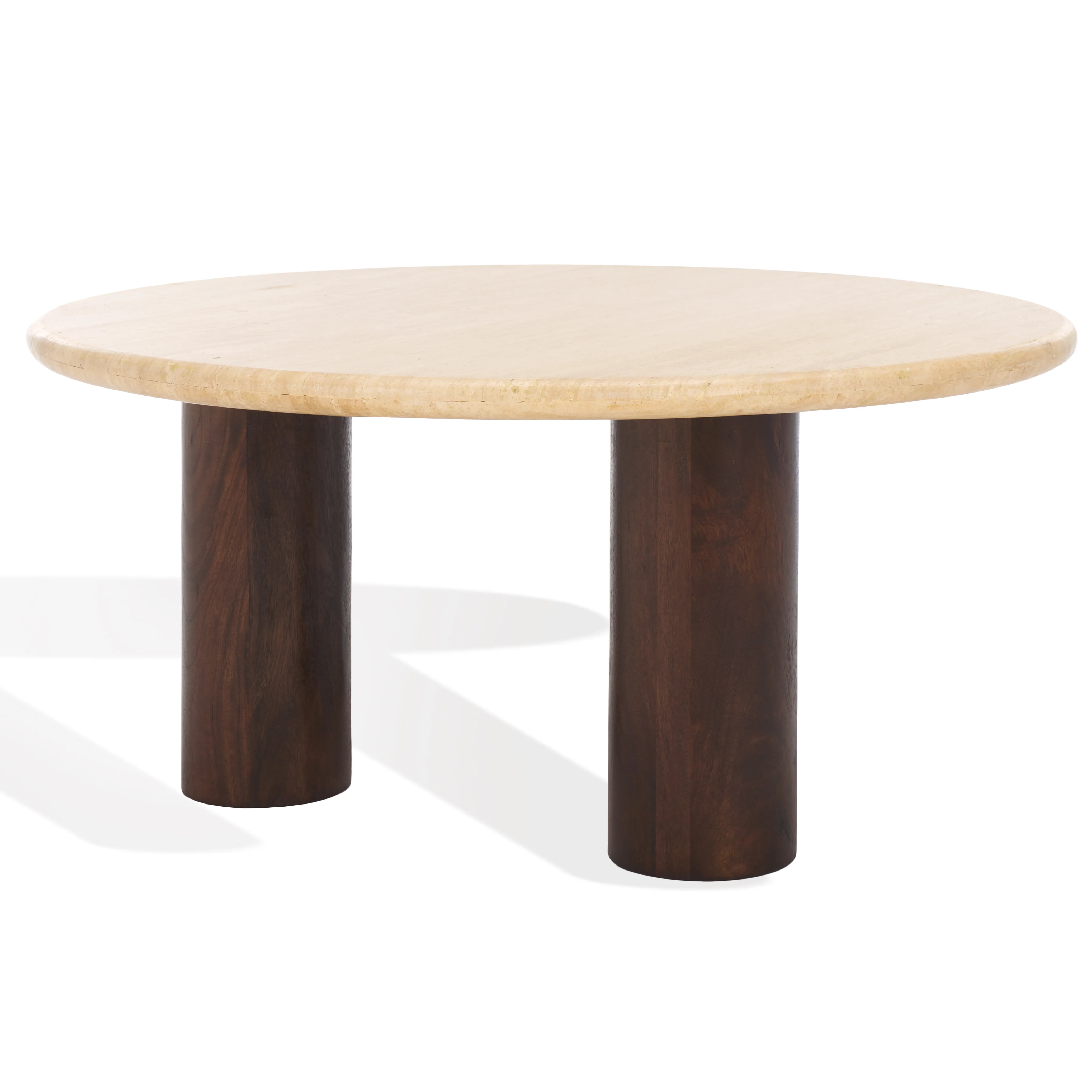 Jennamira Travertine Top Coffee Table - Image 7