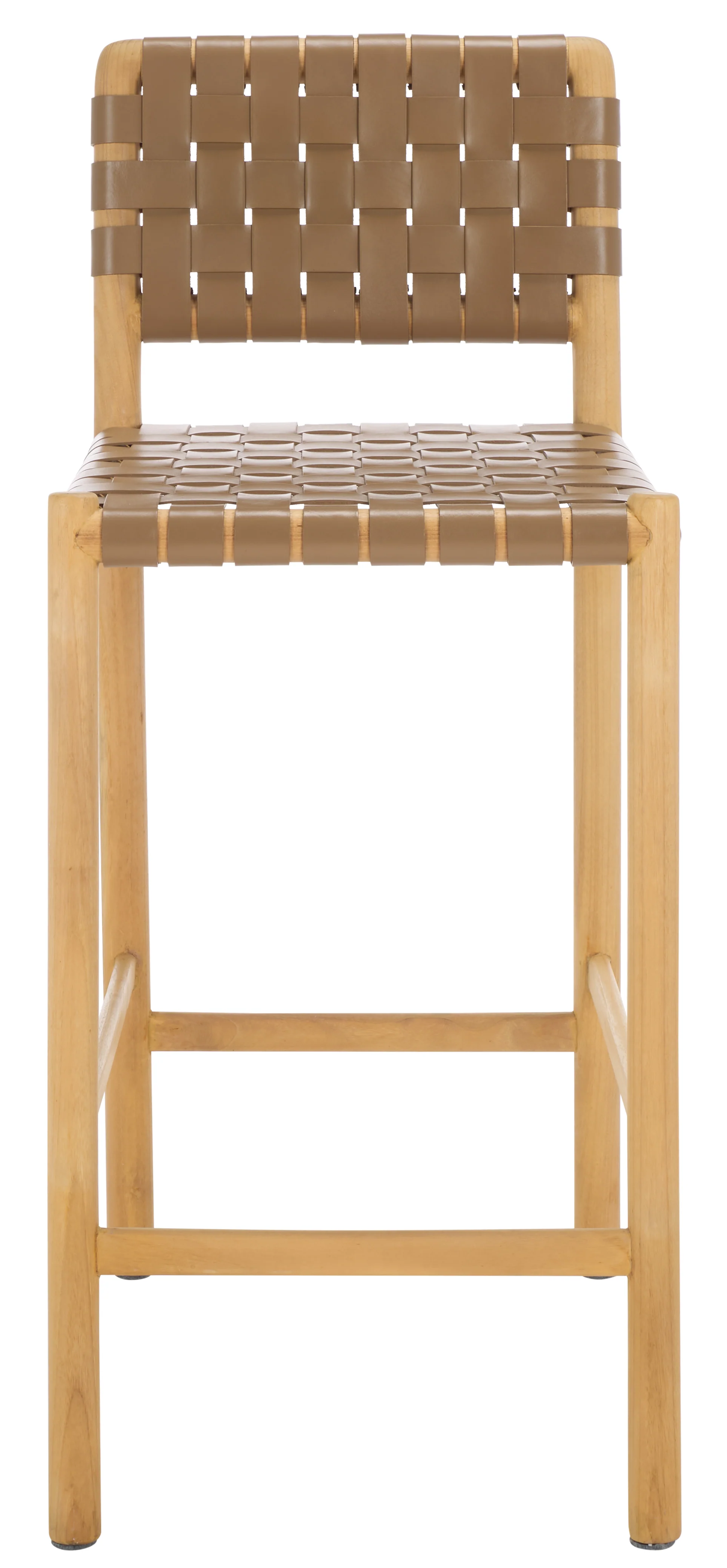 Jeremiah Woven Leather Counter Stool - Image 20