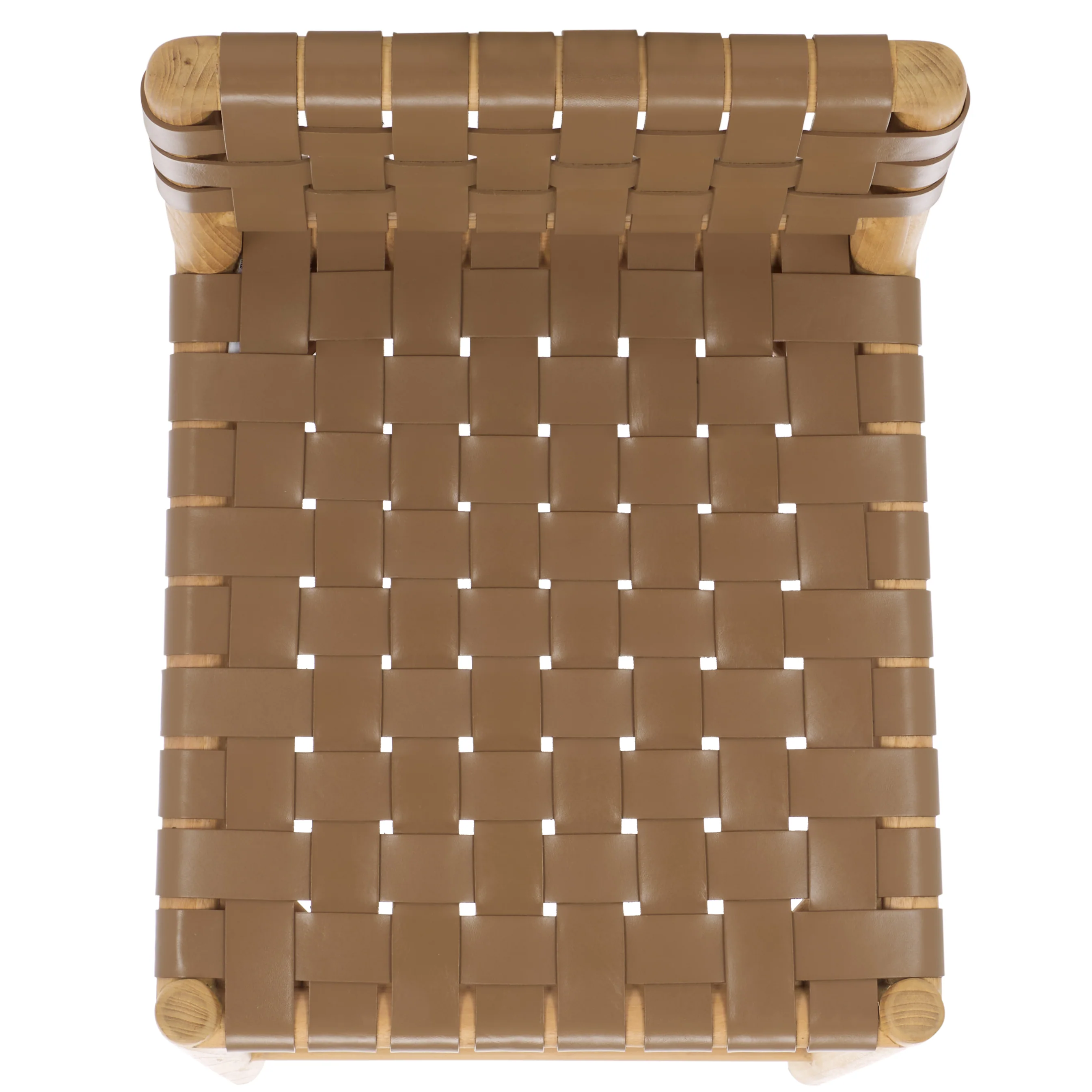 Jeremiah Woven Leather Counter Stool - Image 28