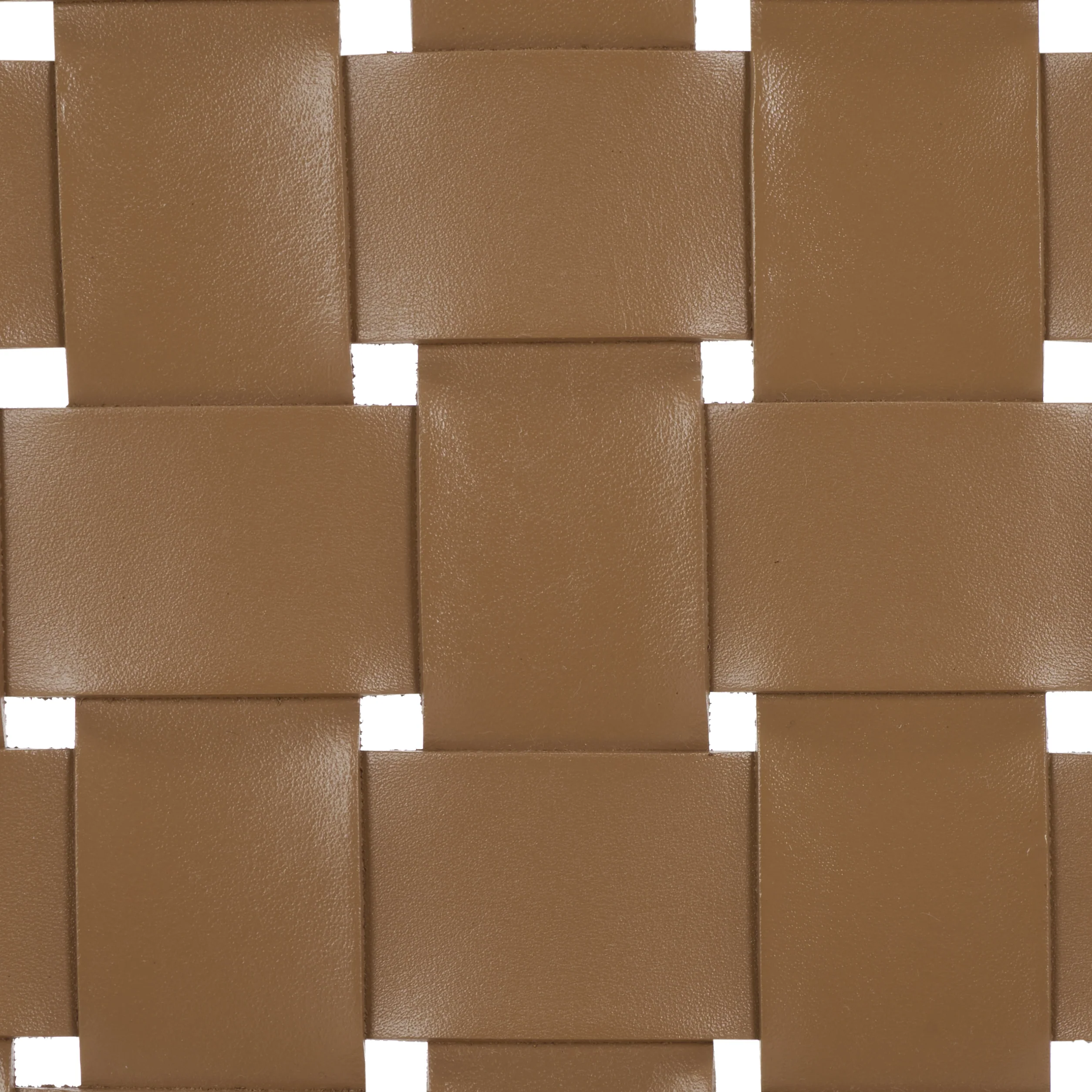 Jeremiah Woven Leather Counter Stool - Image 7