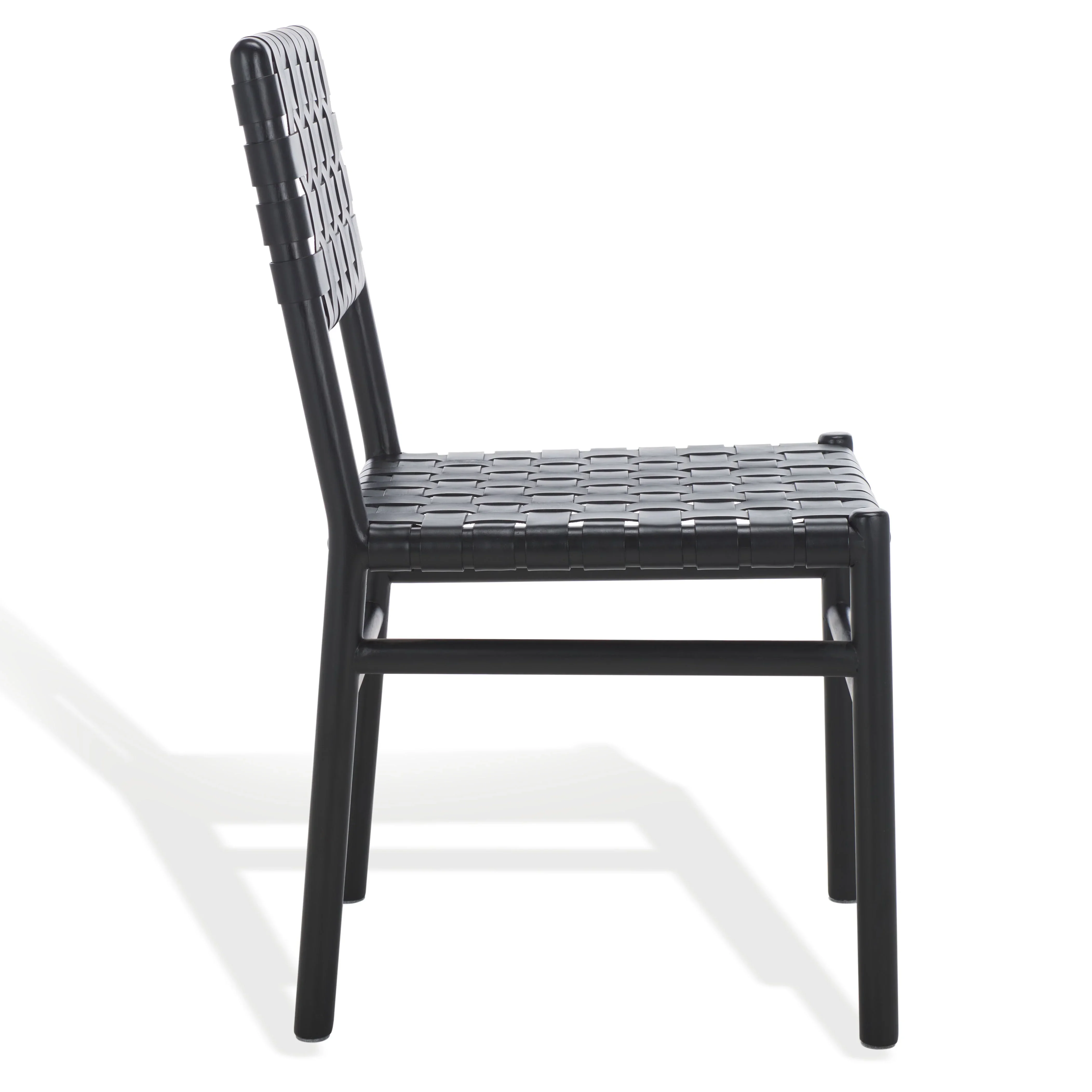 Jeremiah Woven Leather Dining Chair - Set of 2 - Image 20