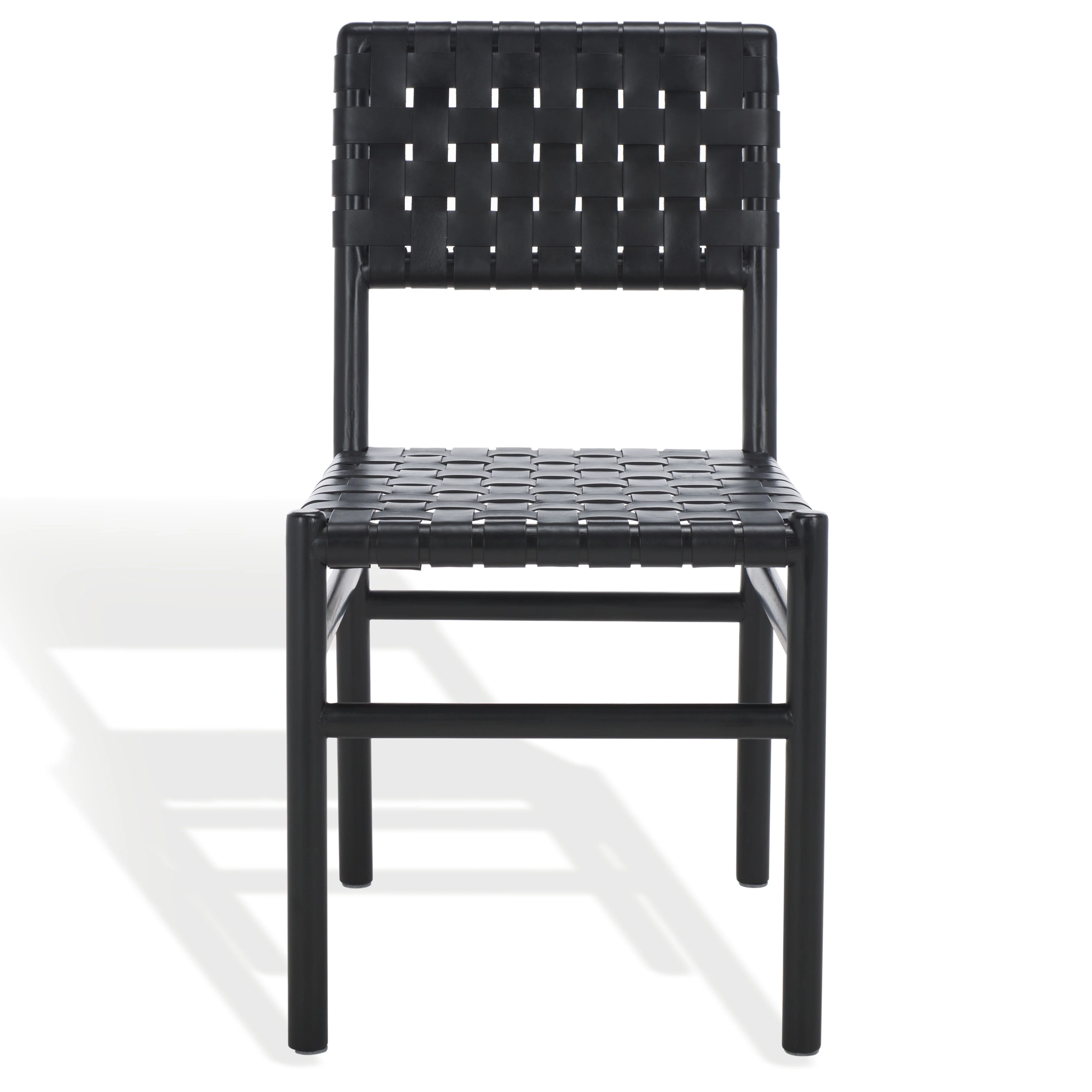 Jeremiah Woven Leather Dining Chair - Set of 2 - Image 24