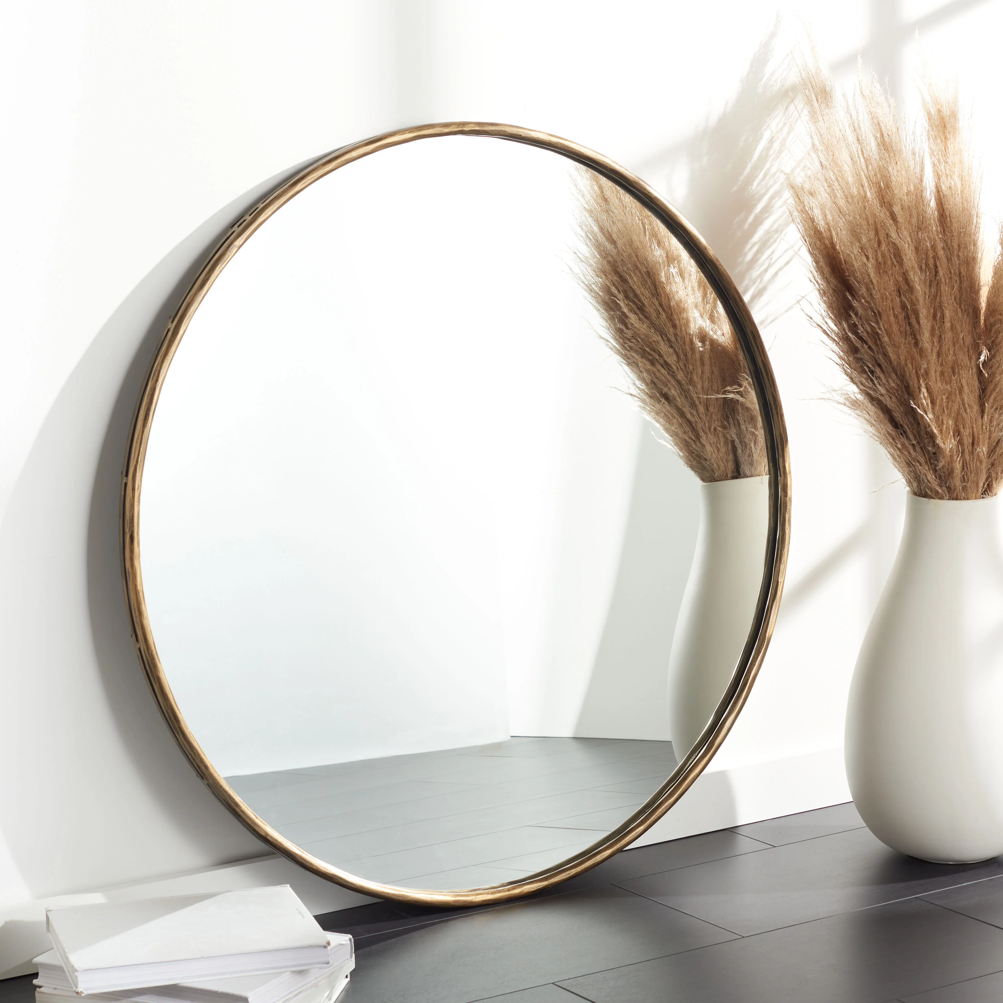 Jessa 42" Round Metal Mirror - Image 2