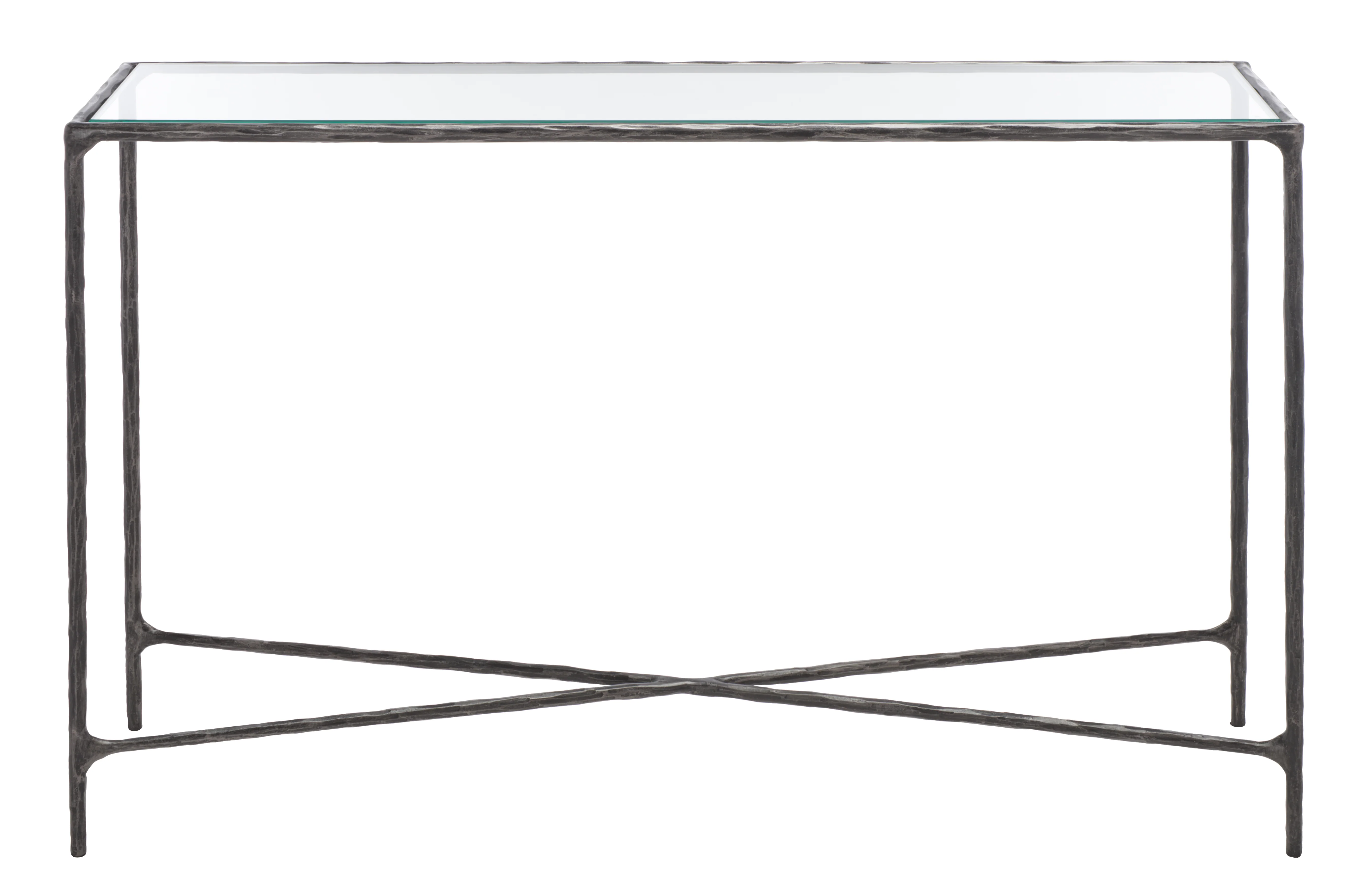 Jessa Forged Metal Rectangle Console Table - Image 33