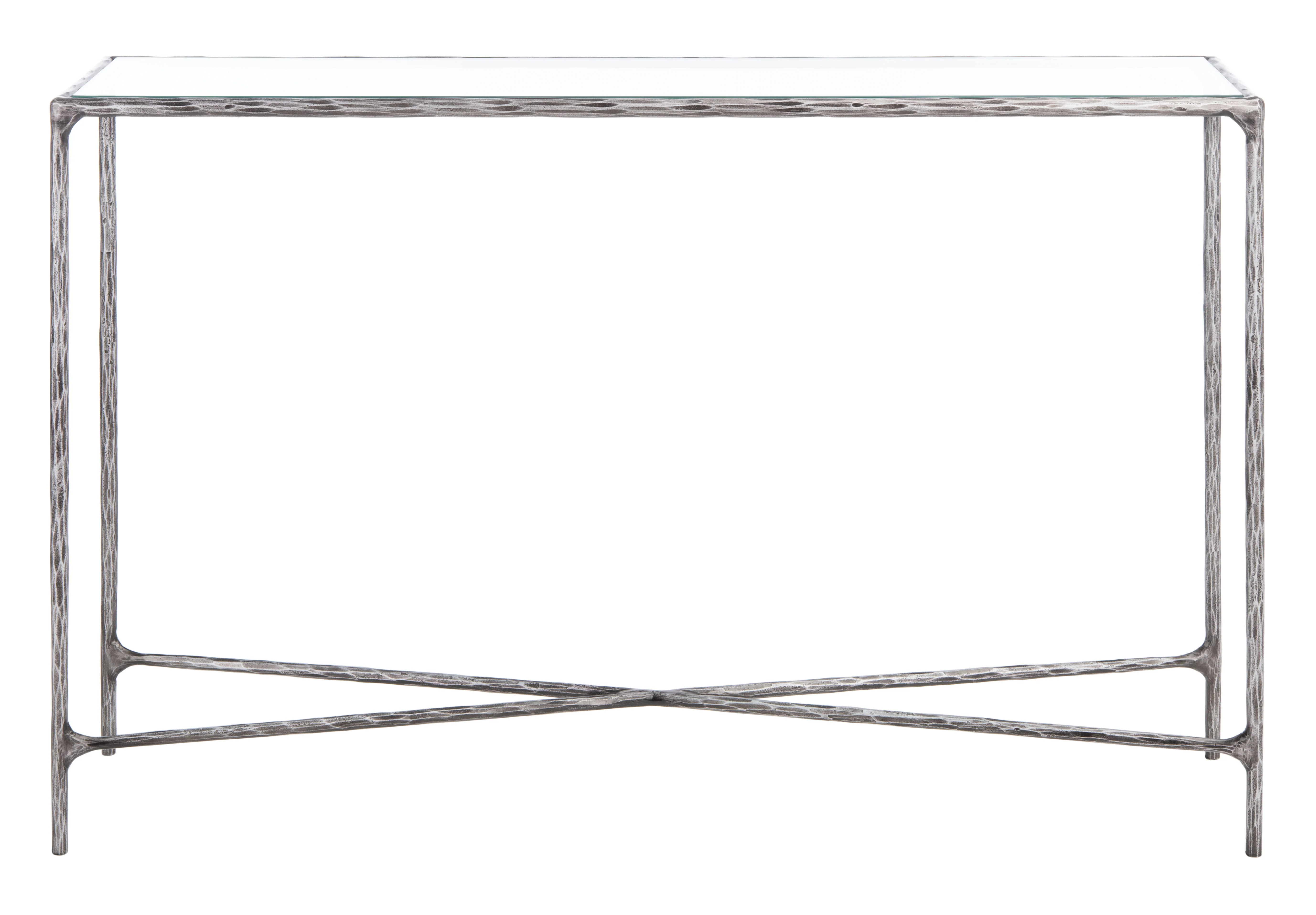 Jessa Forged Metal Rectangle Console Table - Image 7
