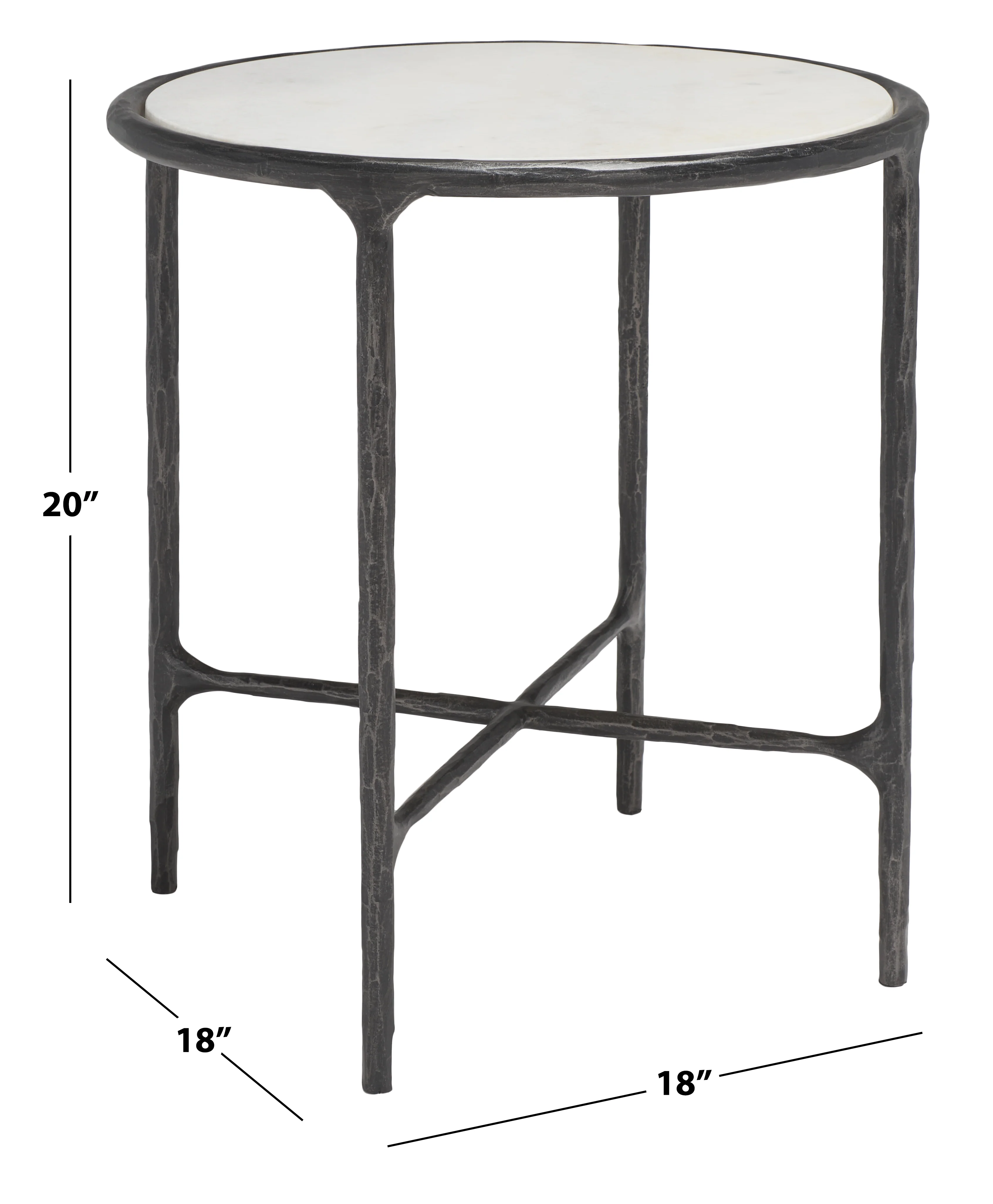 Jessa Metal Round End Table - Image 9