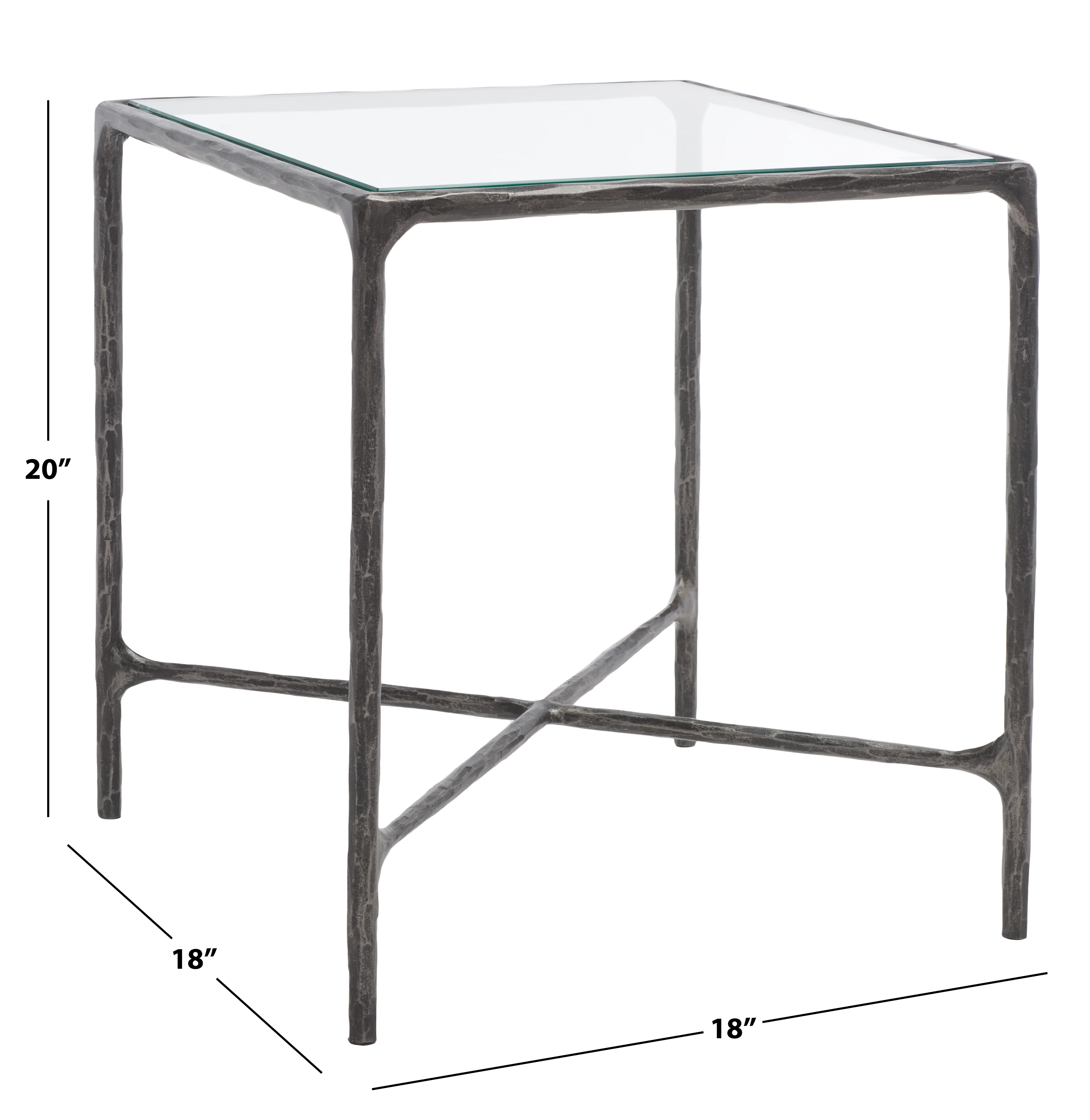 Jessa Metal Square End Table - Image 8