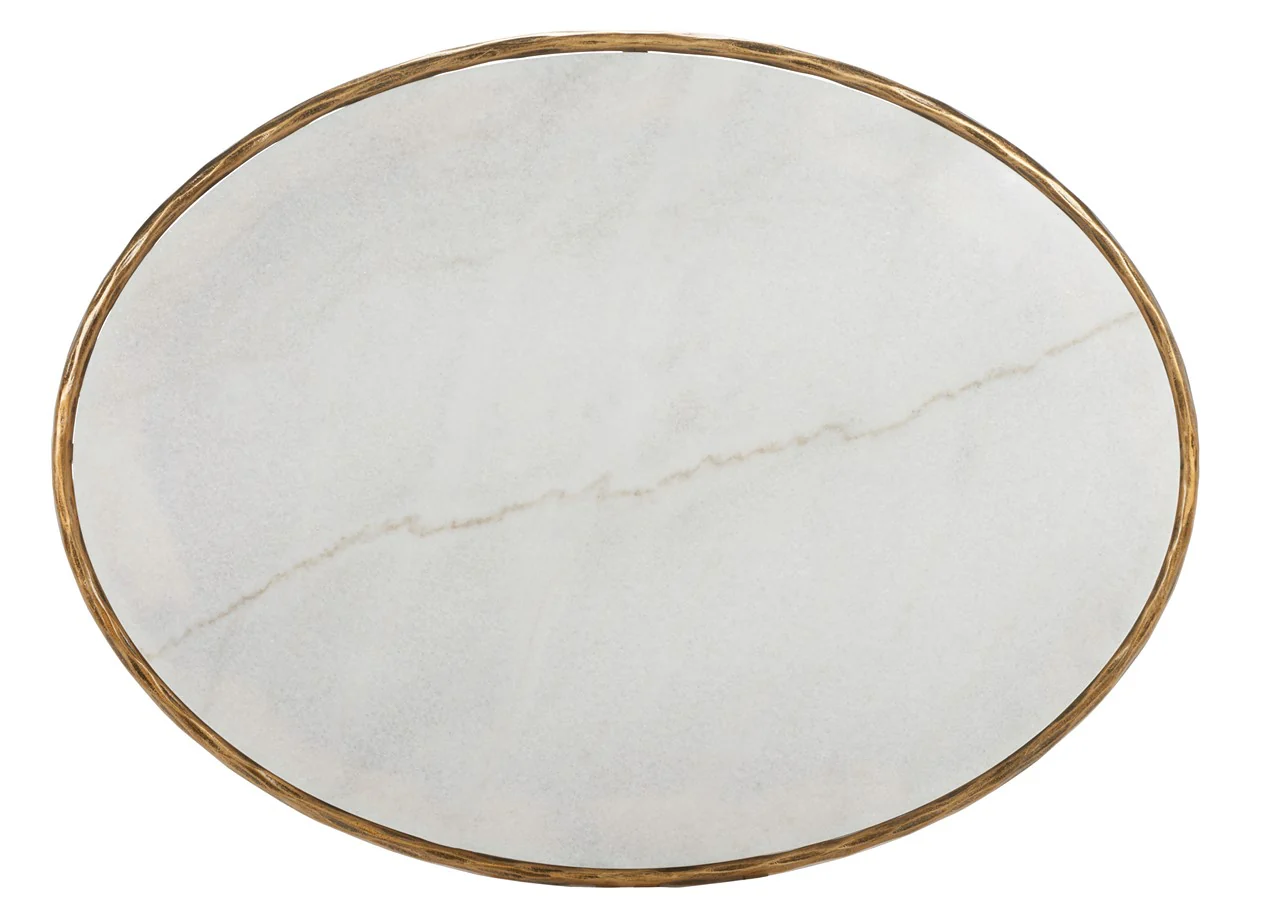 Jessa Oval Metal Coffee Table - Image 27