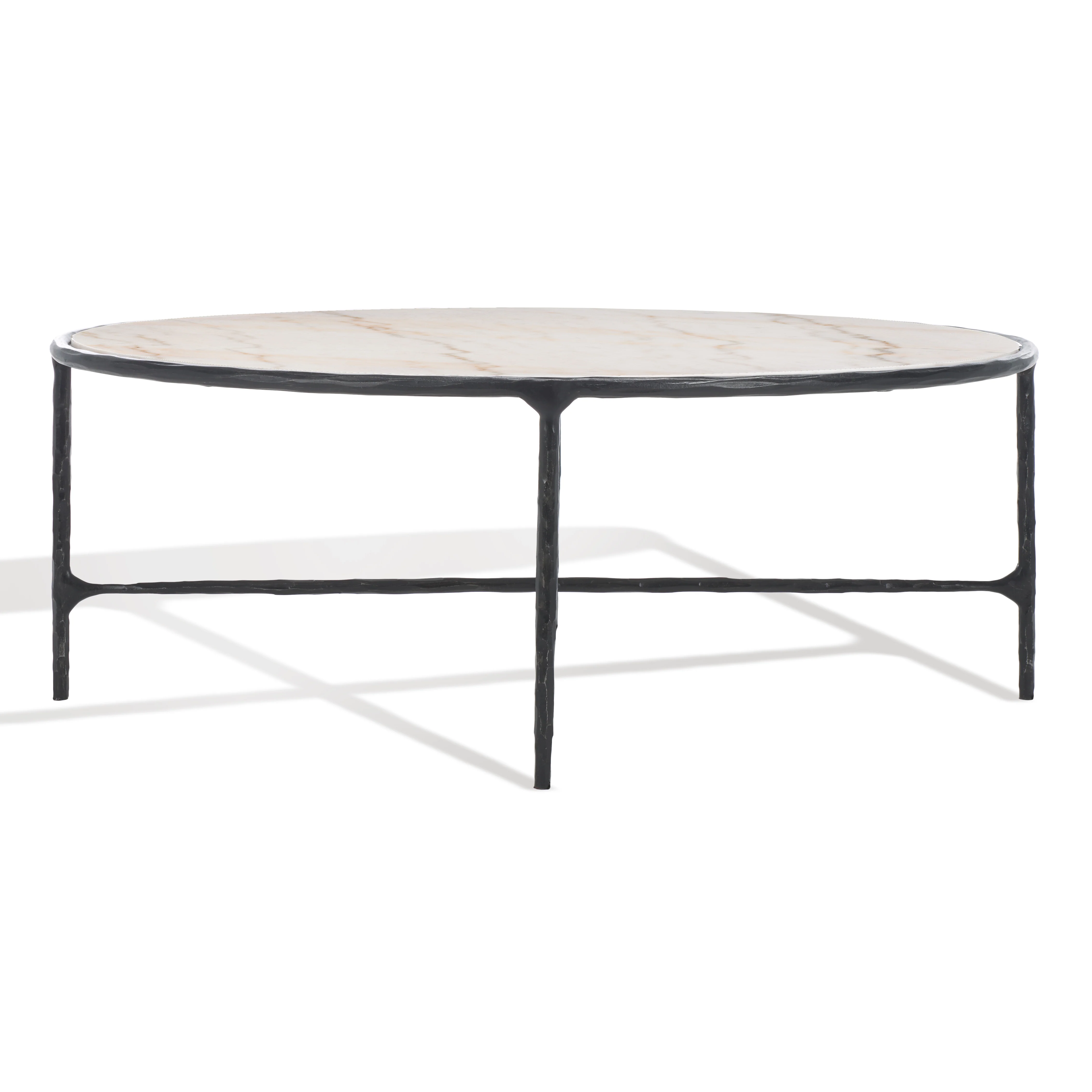 Jessa Oval Metal Coffee Table - Image 28