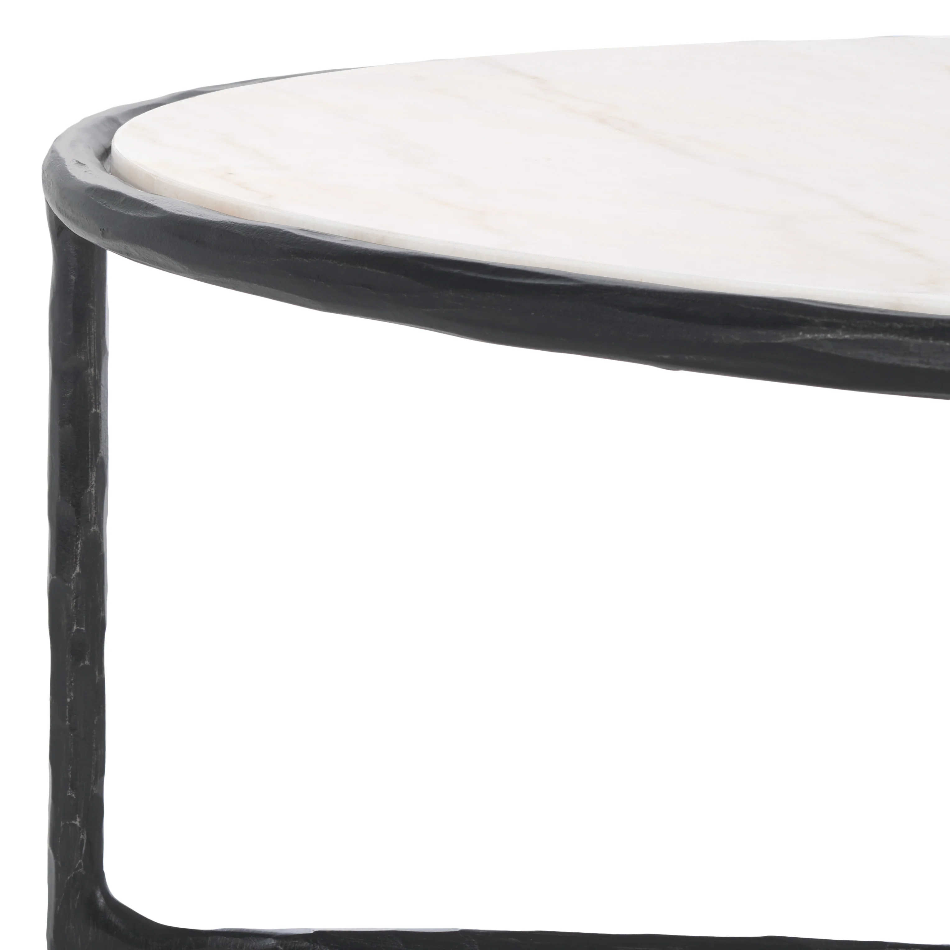 Jessa Oval Metal Coffee Table - Image 31