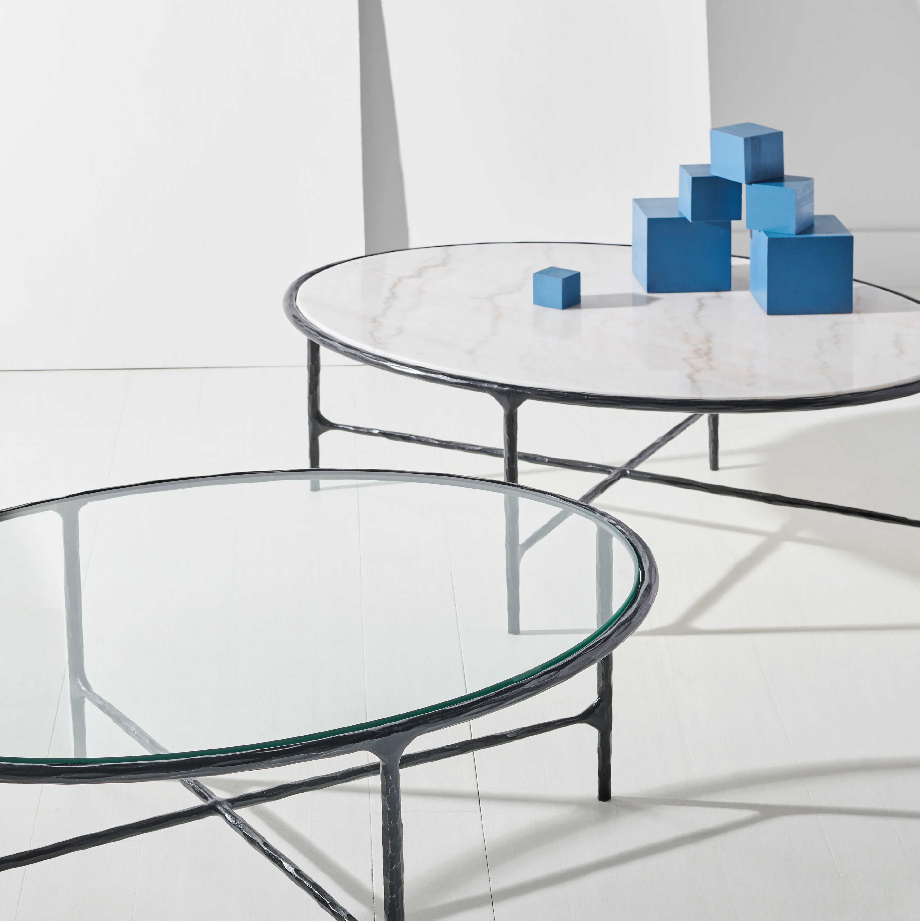 Jessa Oval Metal Coffee Table - Image 35