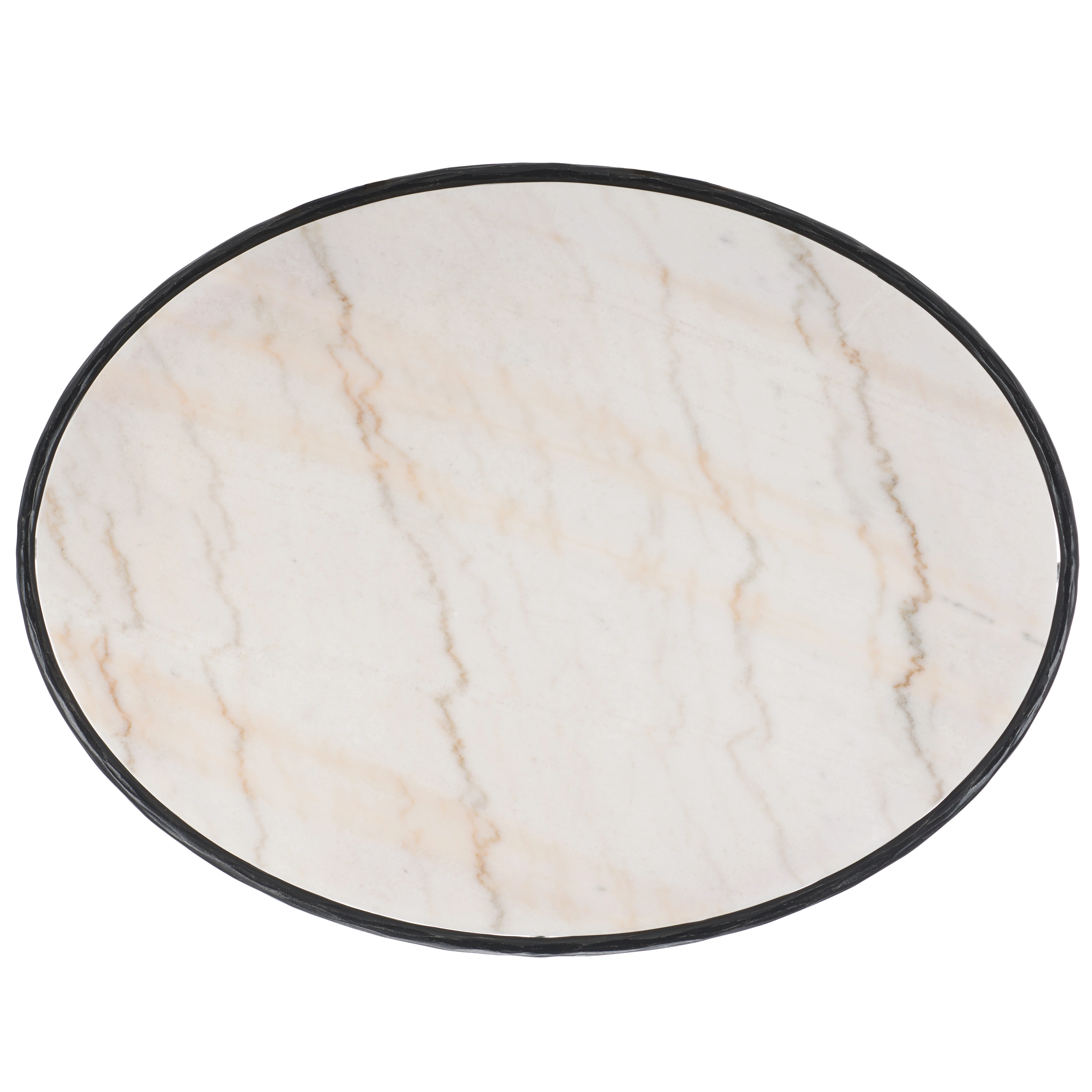 Jessa Oval Metal Coffee Table - Image 37