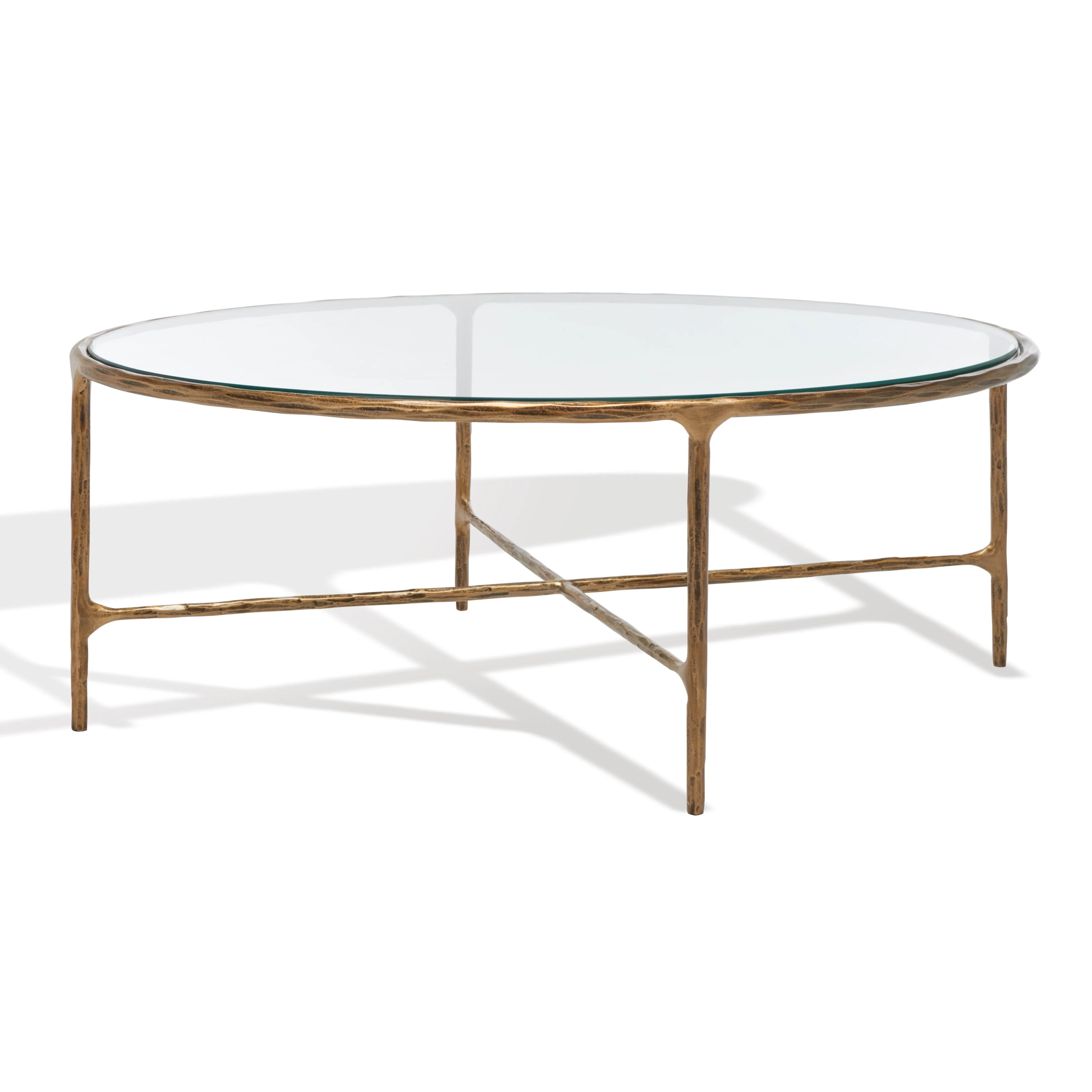 Jessa Oval Metal Coffee Table - Image 4